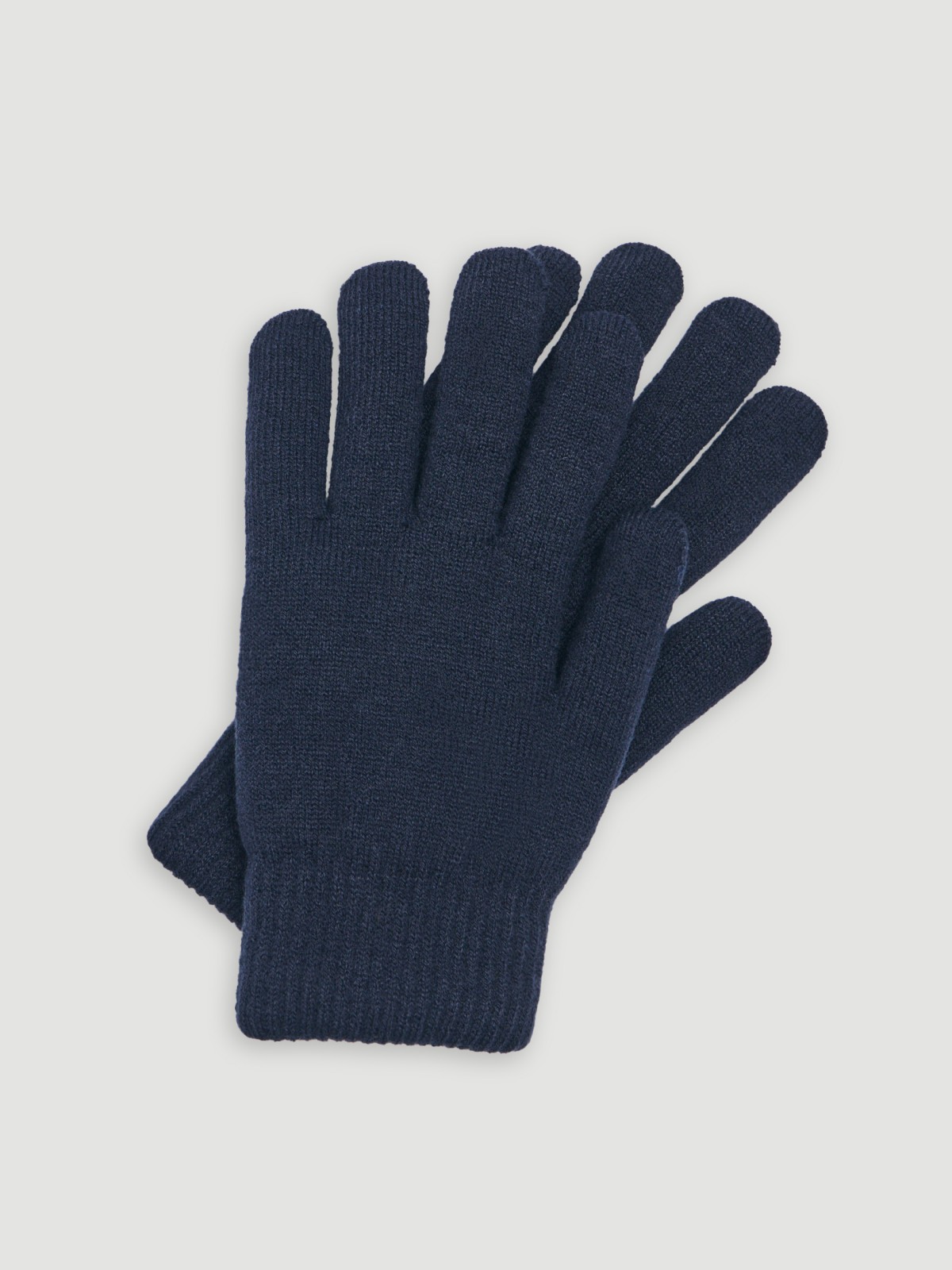 Тёплые трикотажные перчатки с экомехом