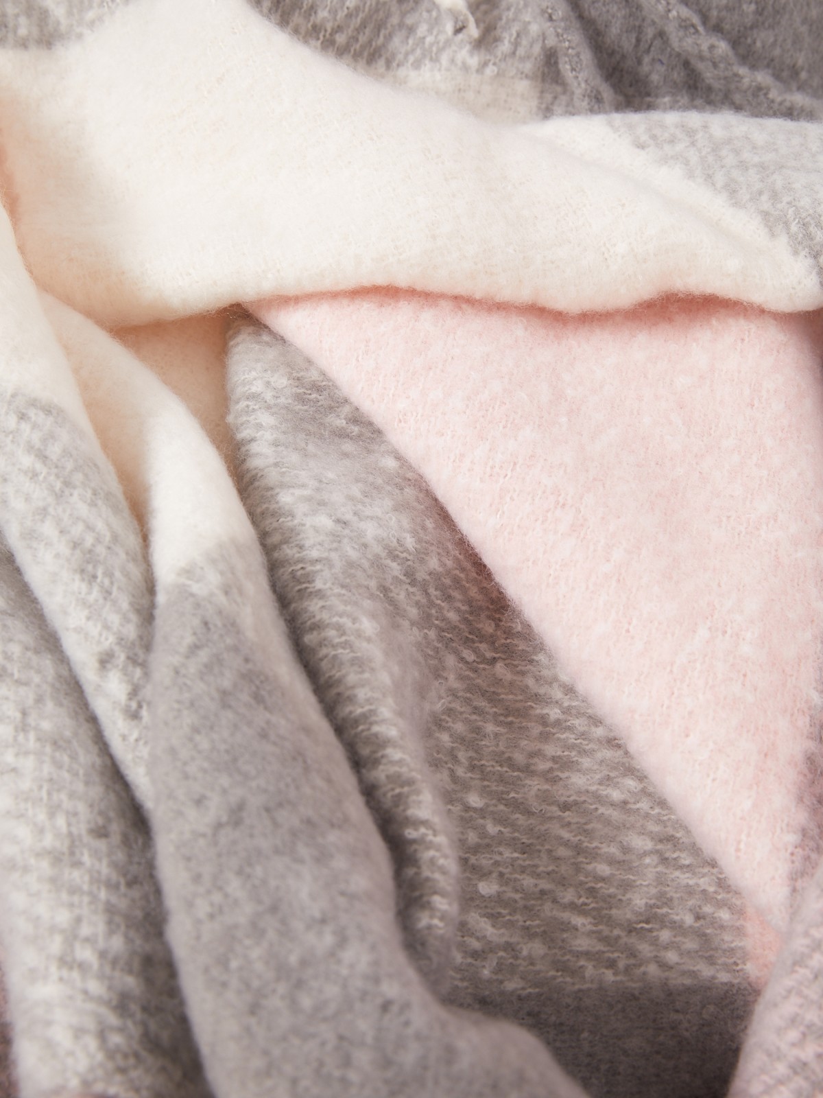 Тёплый шарф zolla 02142910J025, цвет розовый, размер No_size - фото 3