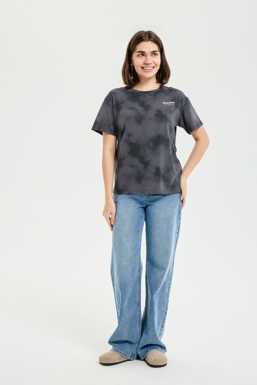 Футболка из хлопка с принтом