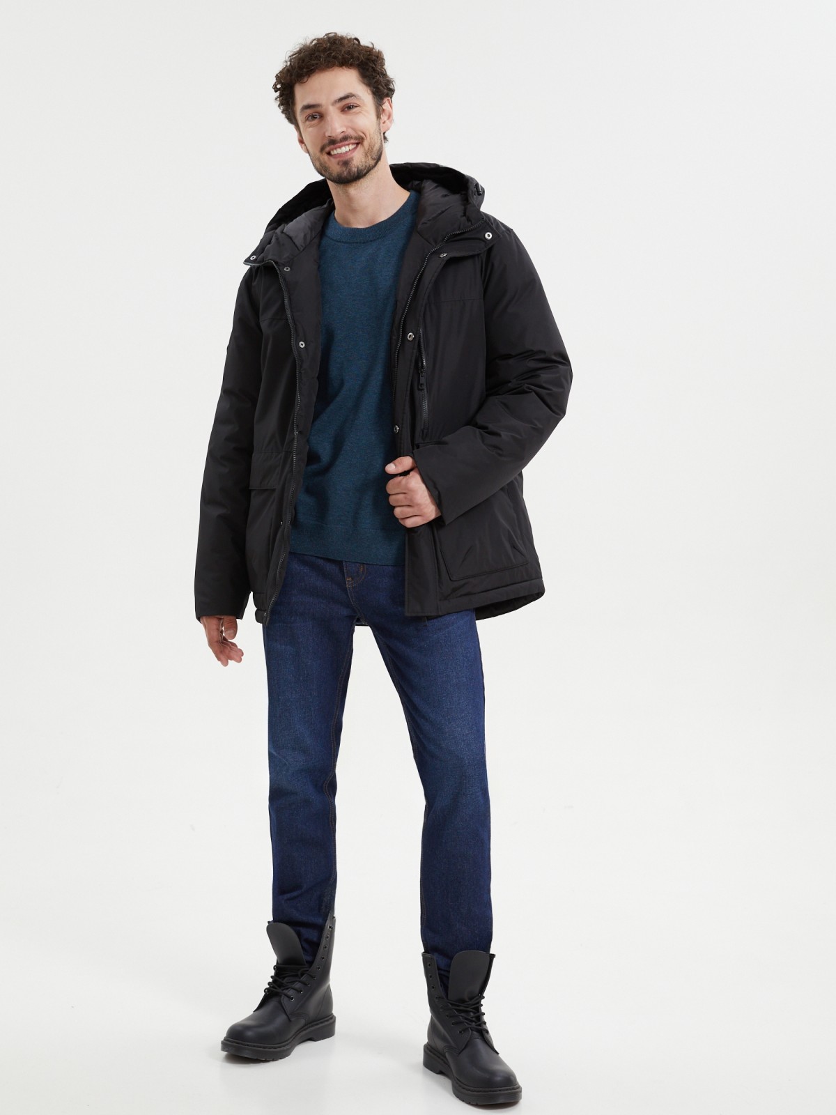 Куртка с капюшоном и утеплителем