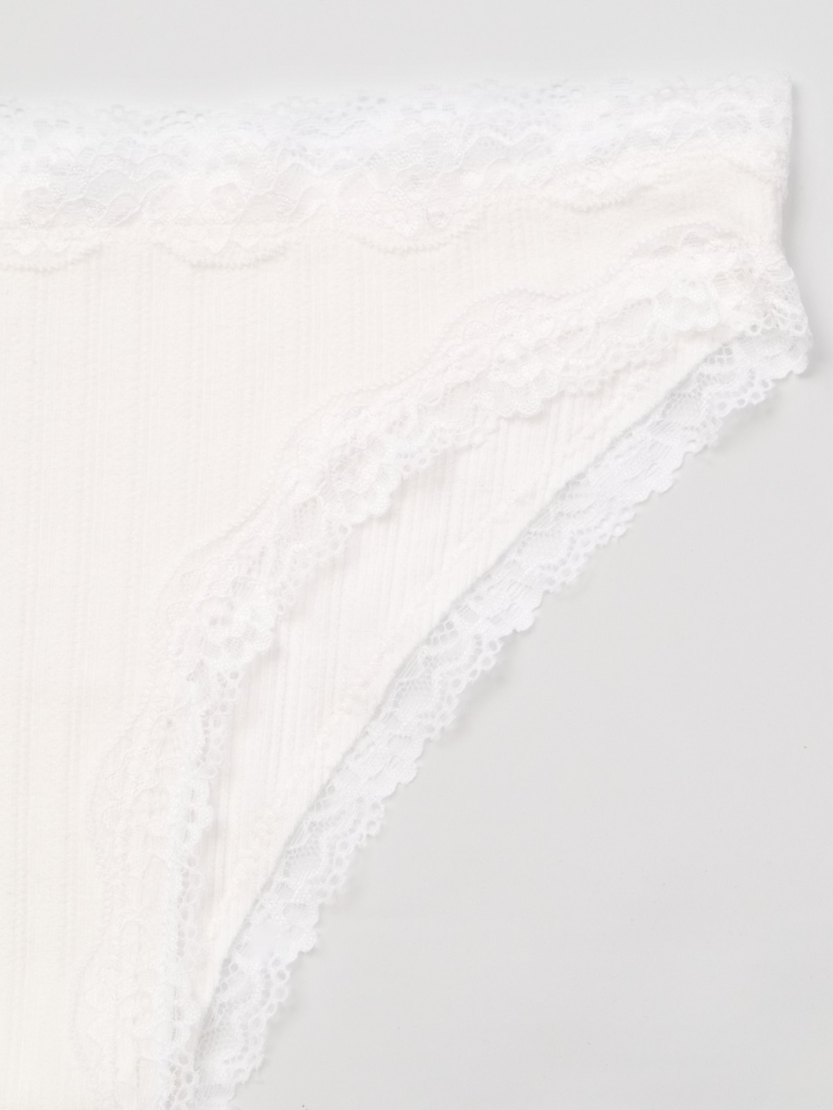 Трусы слип с кружевом