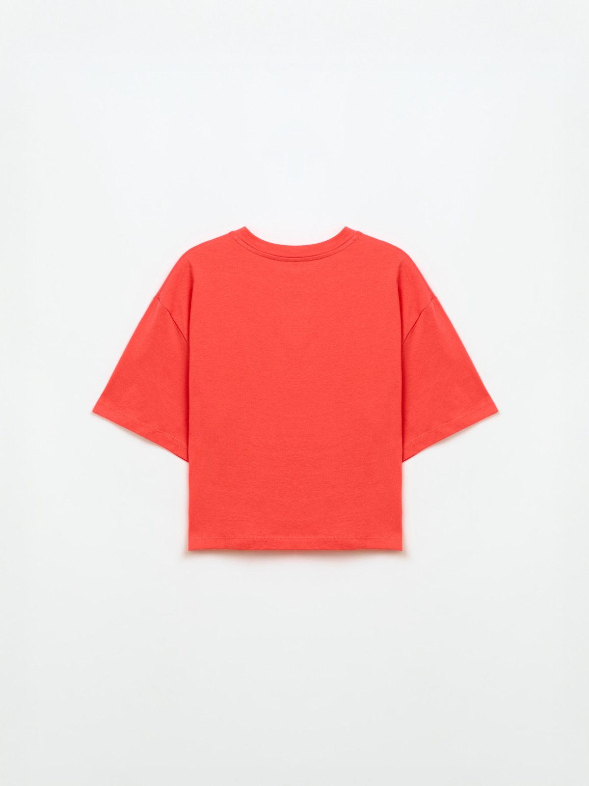 Футболка-топ из хлопка с коротким рукавом