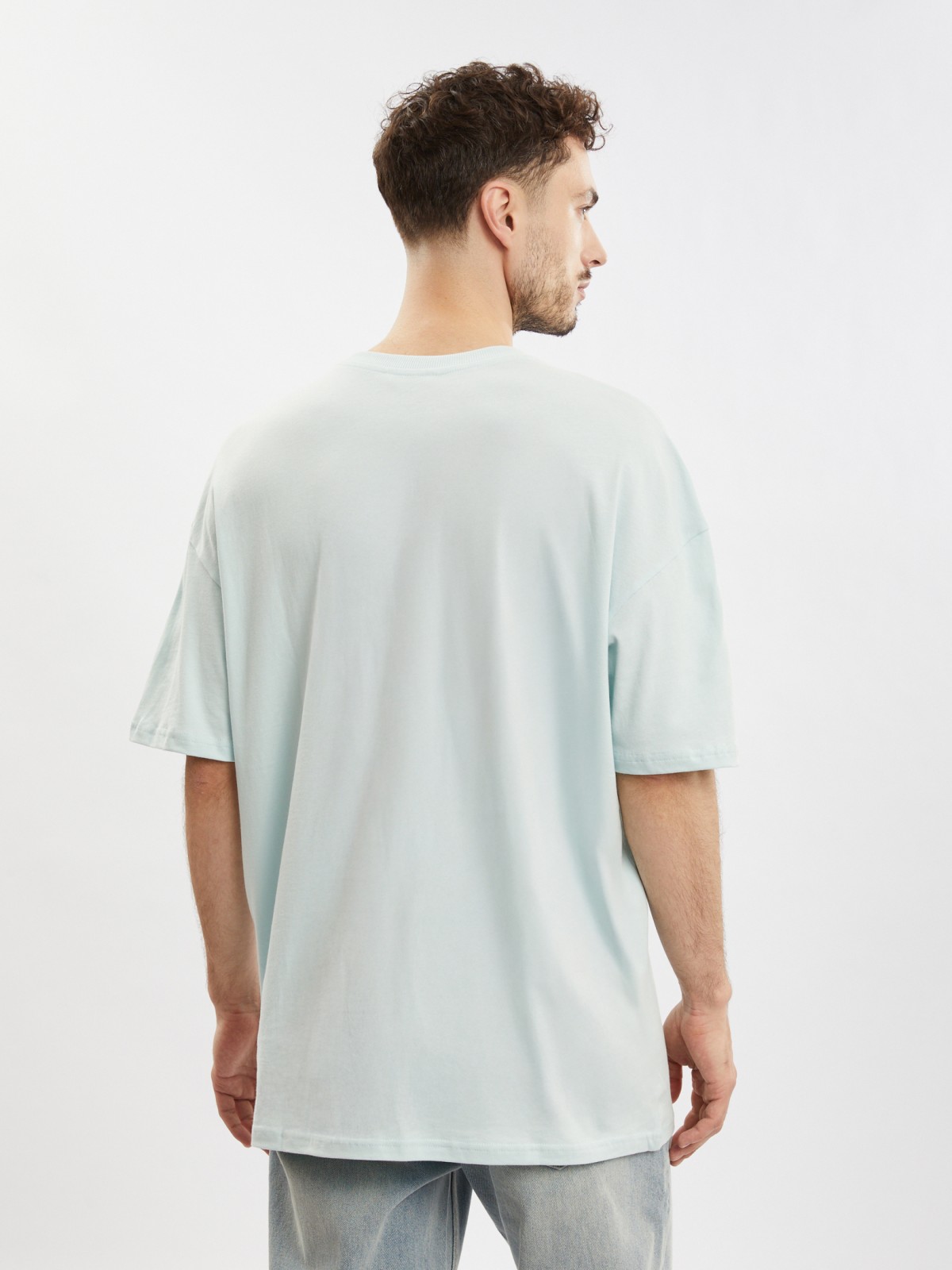 Футболка оверсайз из хлопка с надписью