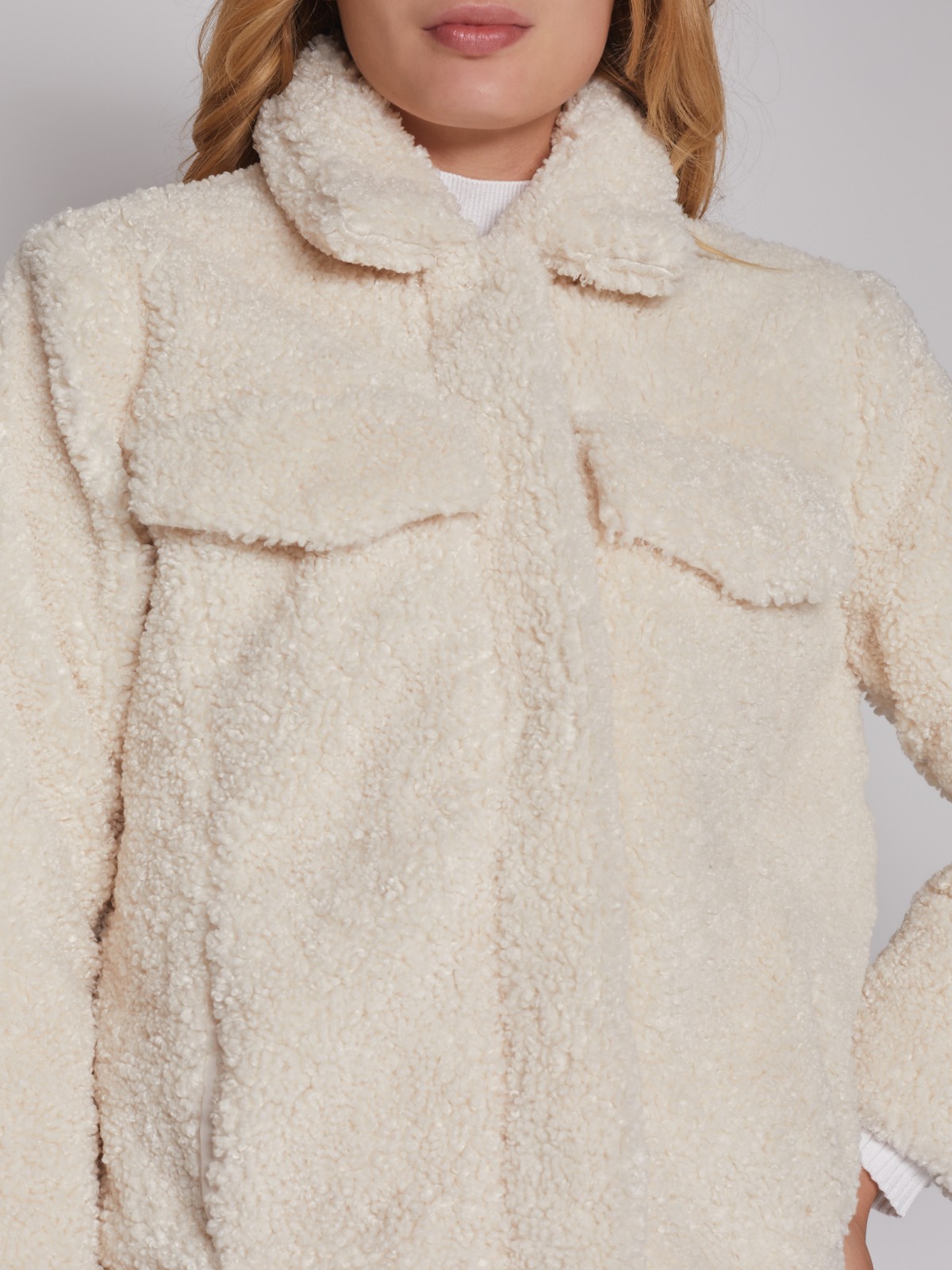 Короткая шуба из искусственного меха