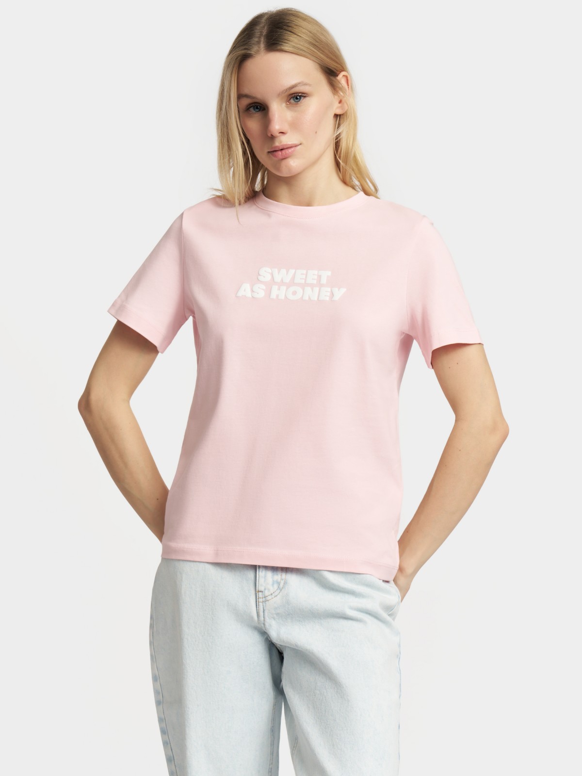 Футболка из хлопка с надписью