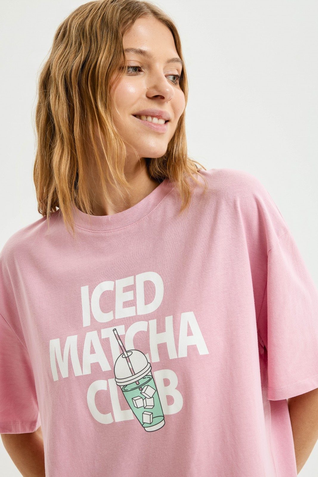 Платье-футболка из хлопка с принтом