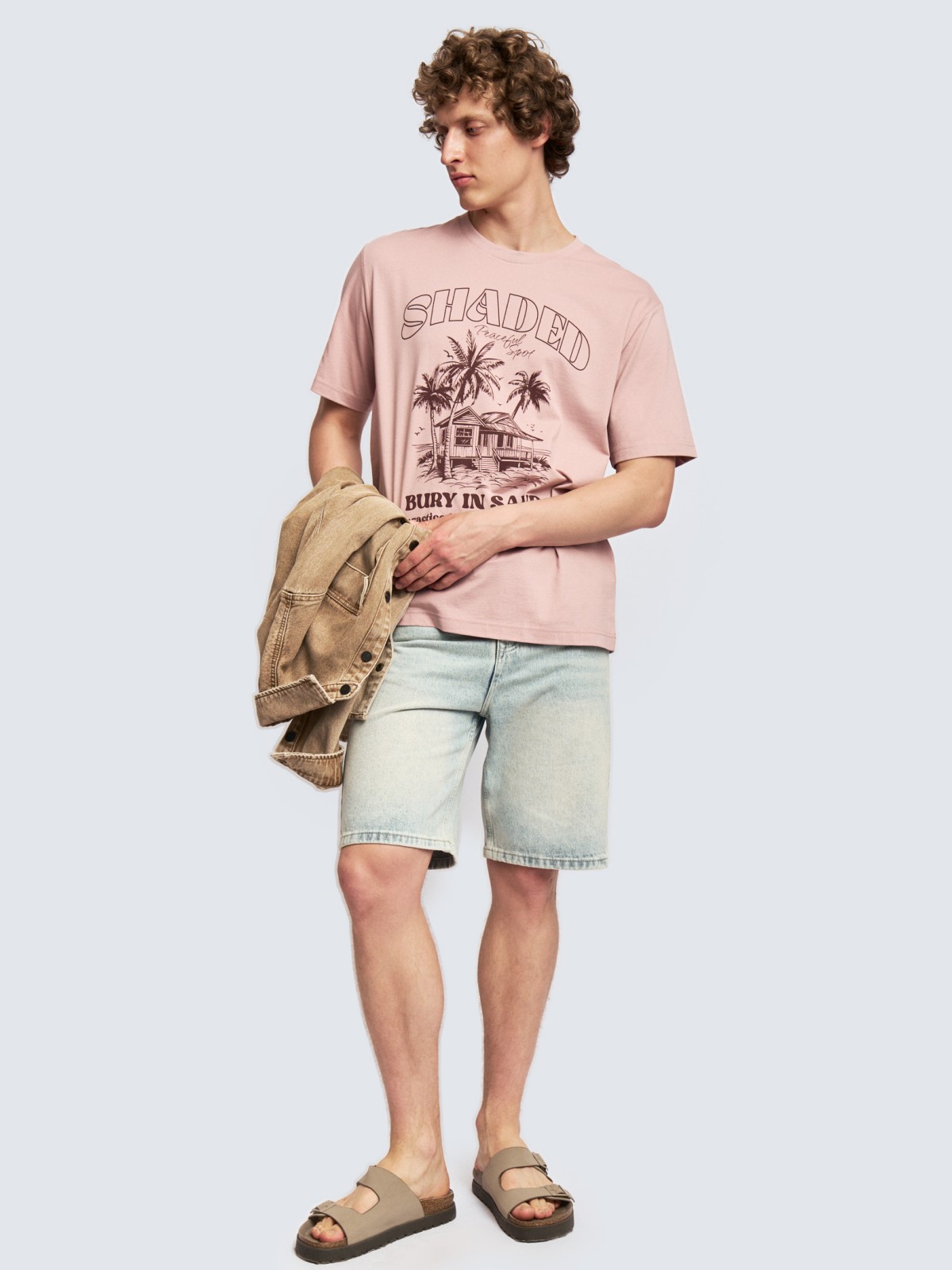 Футболка из хлопка с принтом