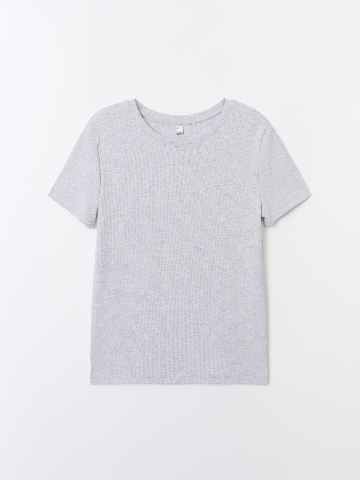 Трикотажная футболка однотонная