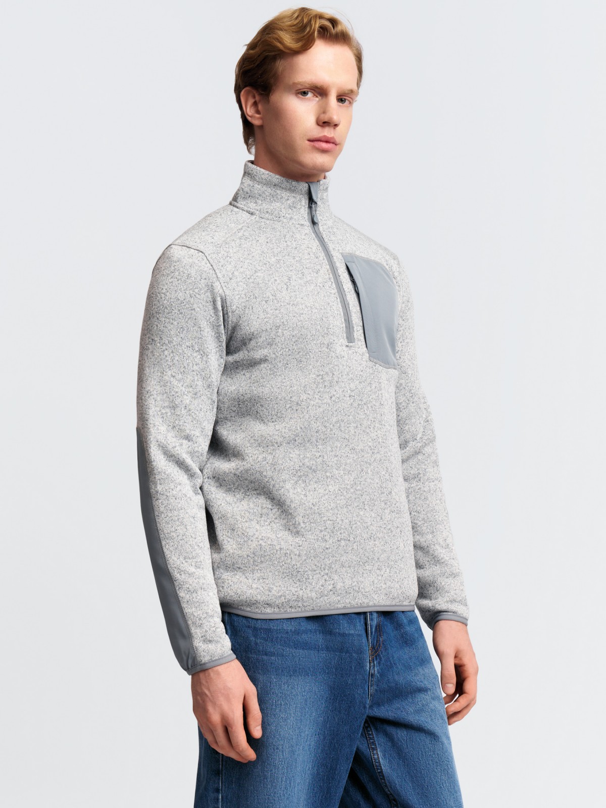 Оверсайз свитшот на молнии