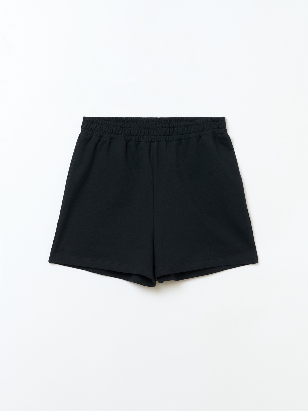 Трикотажные короткие шорты из хлопка