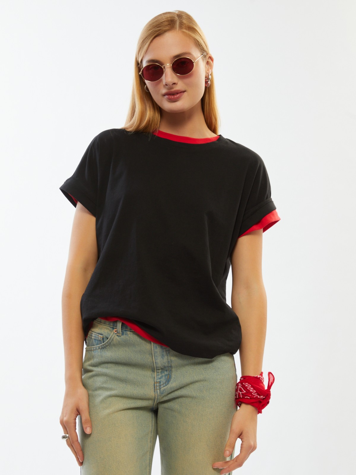 Футболка из хлопка с коротким рукавом