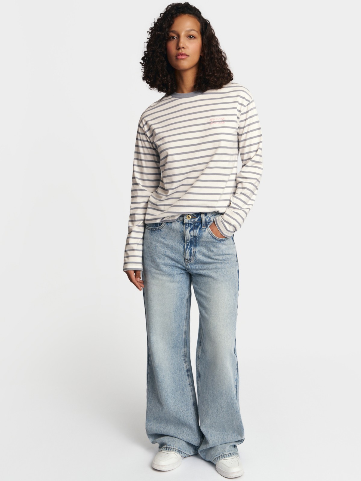 Лонгслив-тельняшка в полоску из хлопка