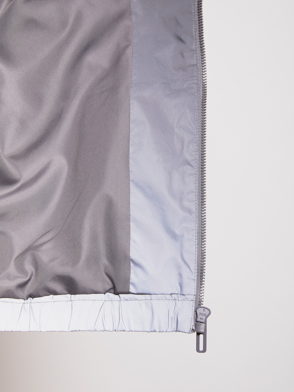 Куртка-ветровка zolla 02121560L064, цвет серый, размер XS - фото 4