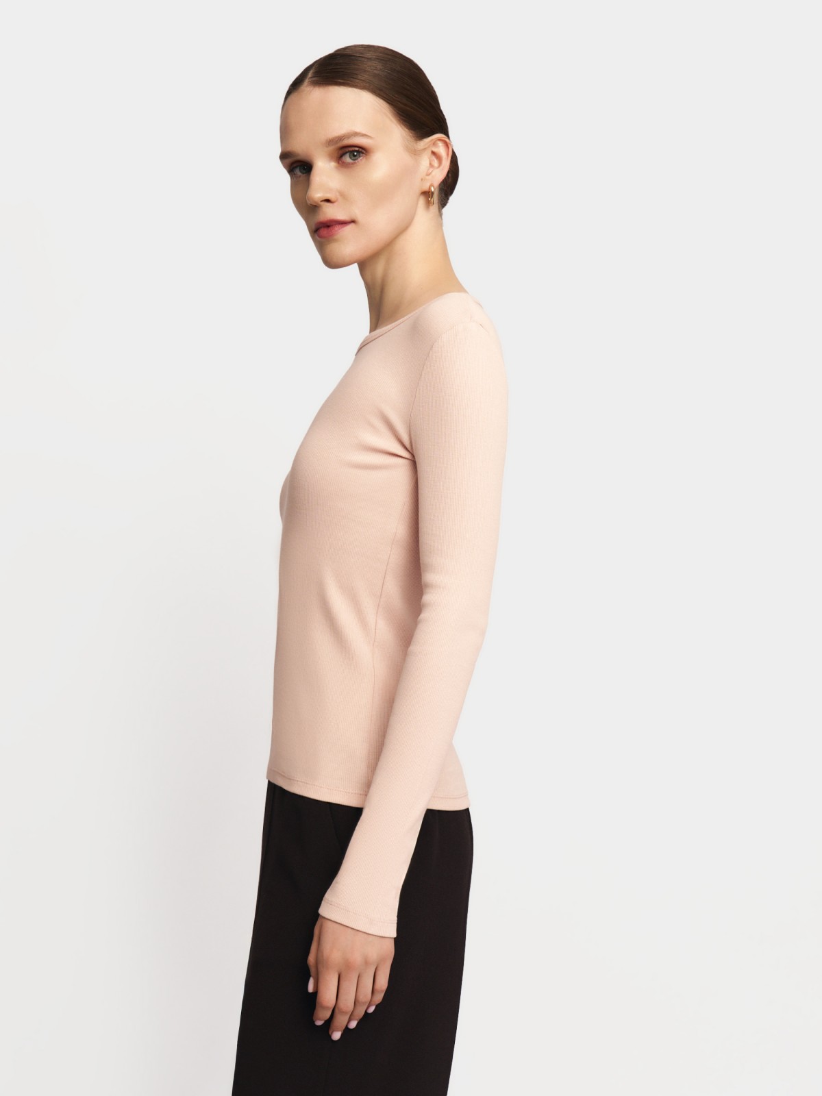 Трикотажный лонгслив из хлопка