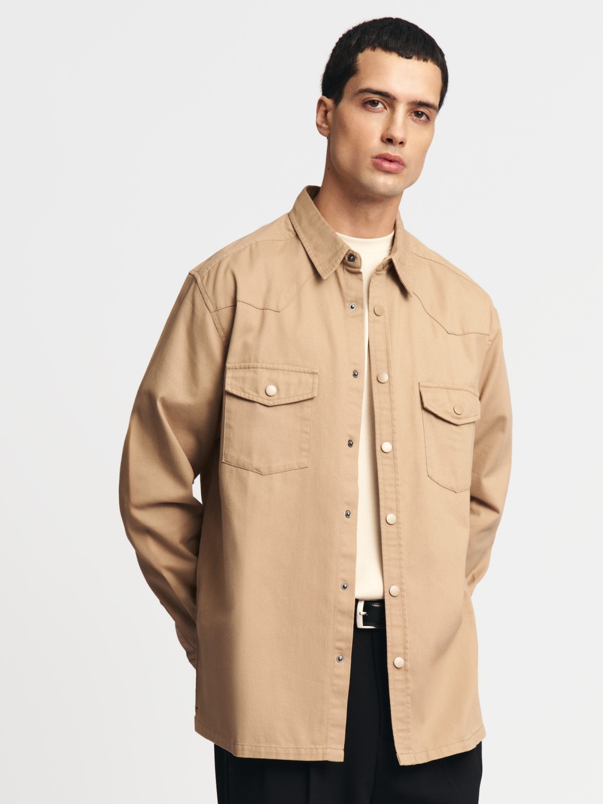 Куртка-рубашка из хлопка