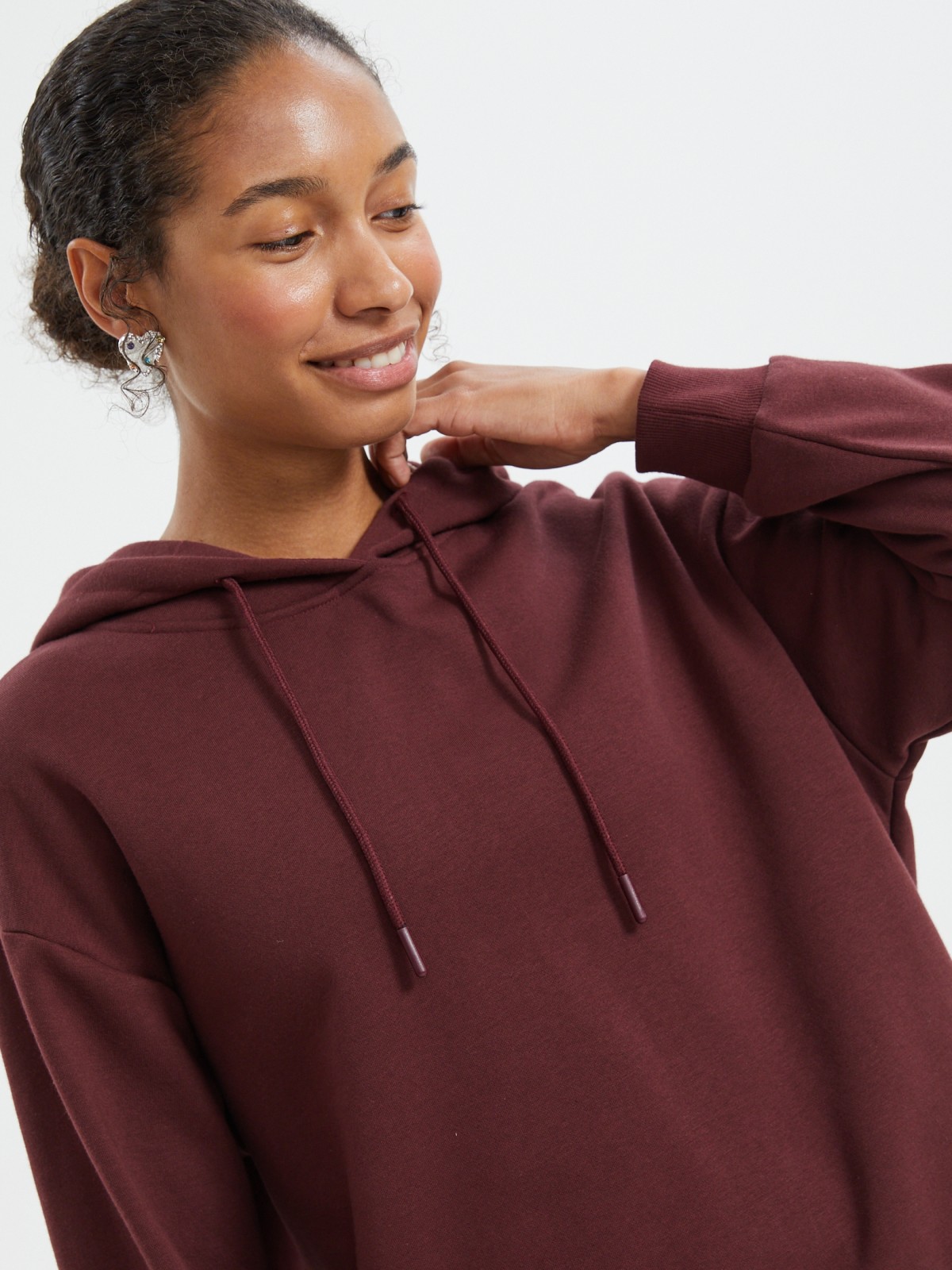 Трикотажный худи с капюшоном