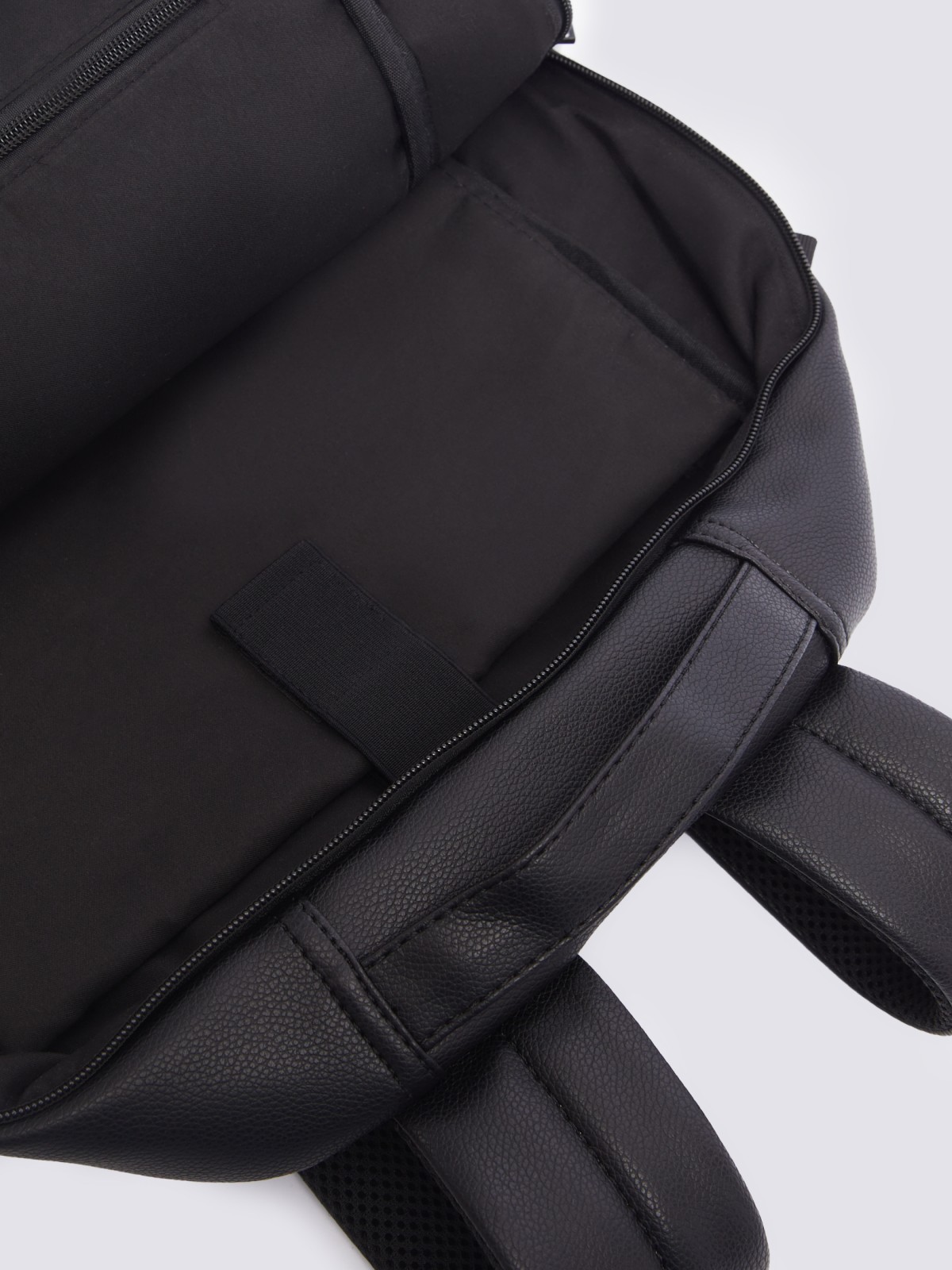 Городской рюкзак из экокожи с отделением для ноутбука/планшета zolla 014119462035, цвет черный, размер No_size - фото 5
