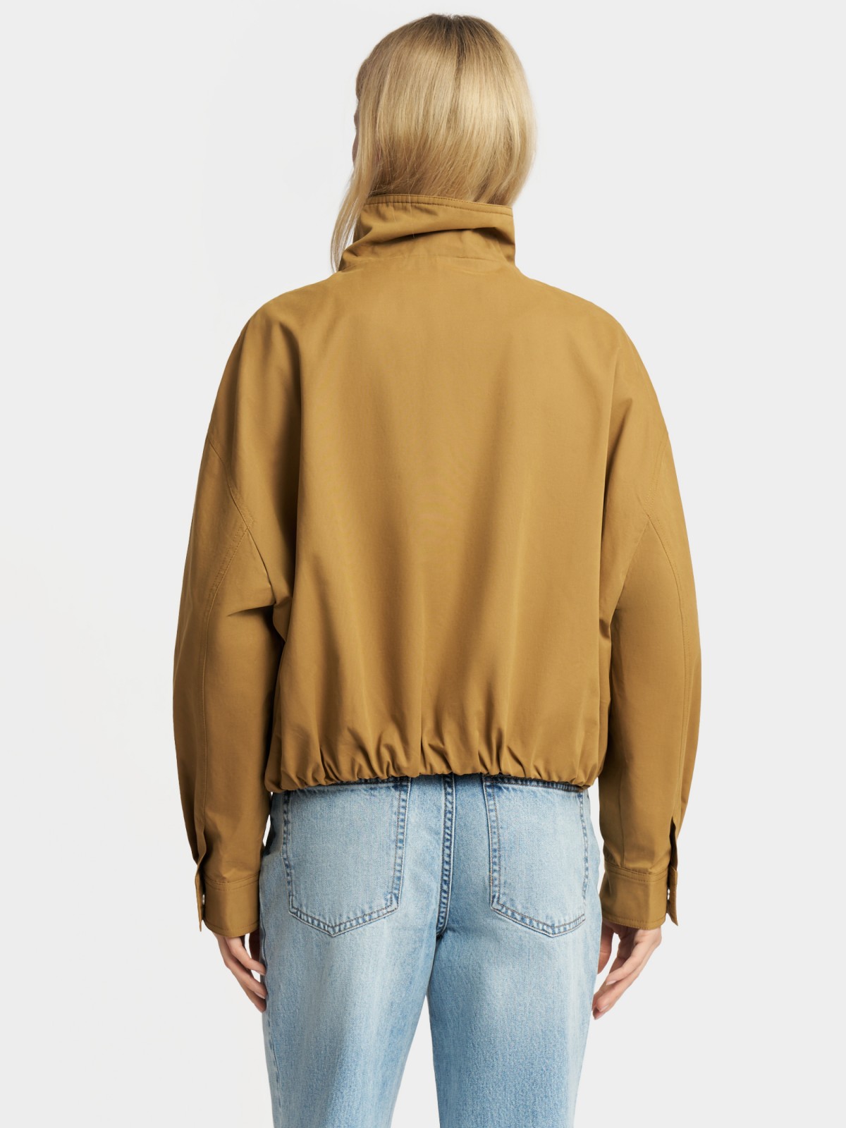 Куртка-бомбер с воротником без утеплителя