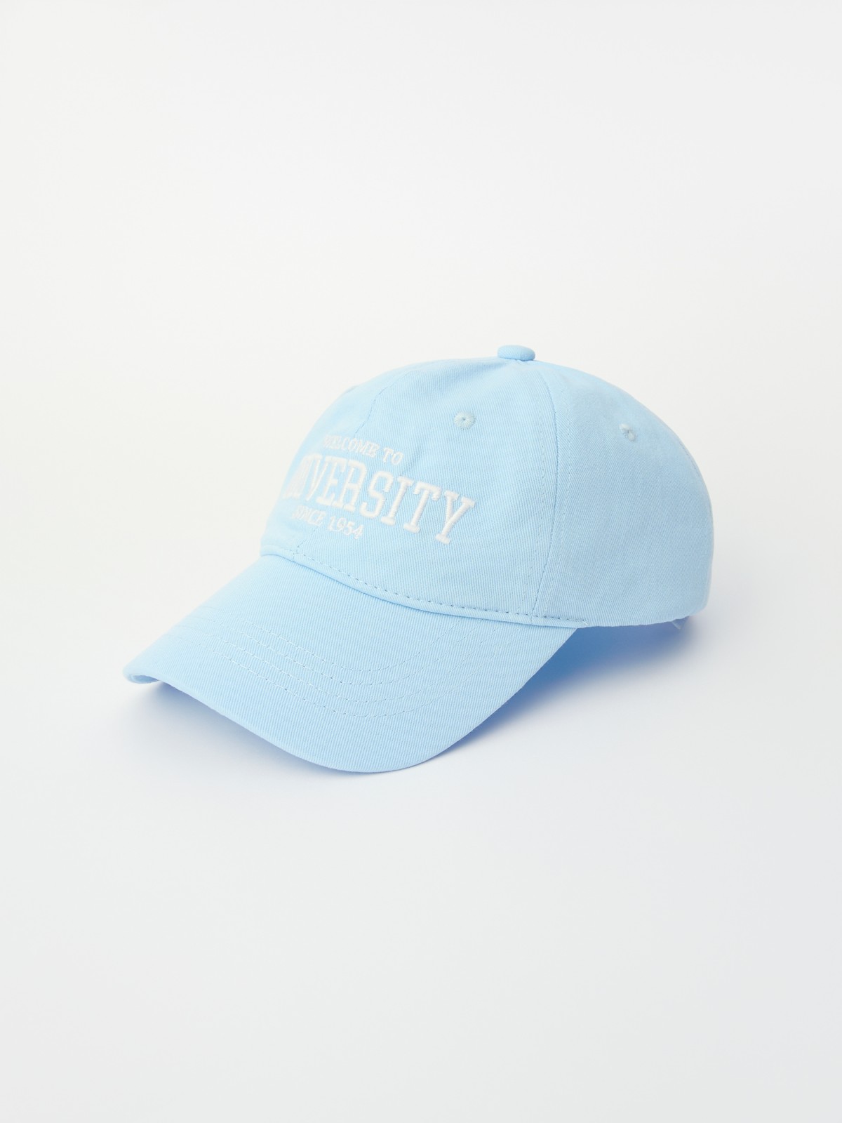 Бейсболка из хлопка с полукруглым козырьком