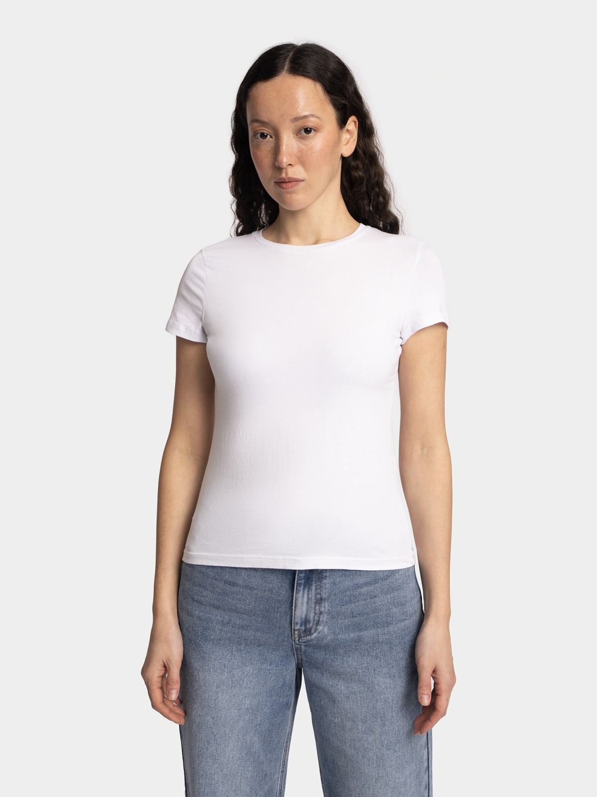 Футболка из хлопка однотонная