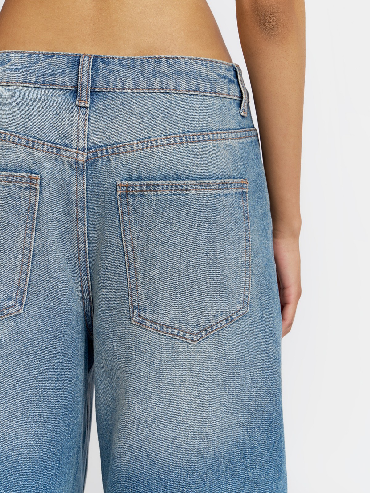 Брюки джинсовые короткие