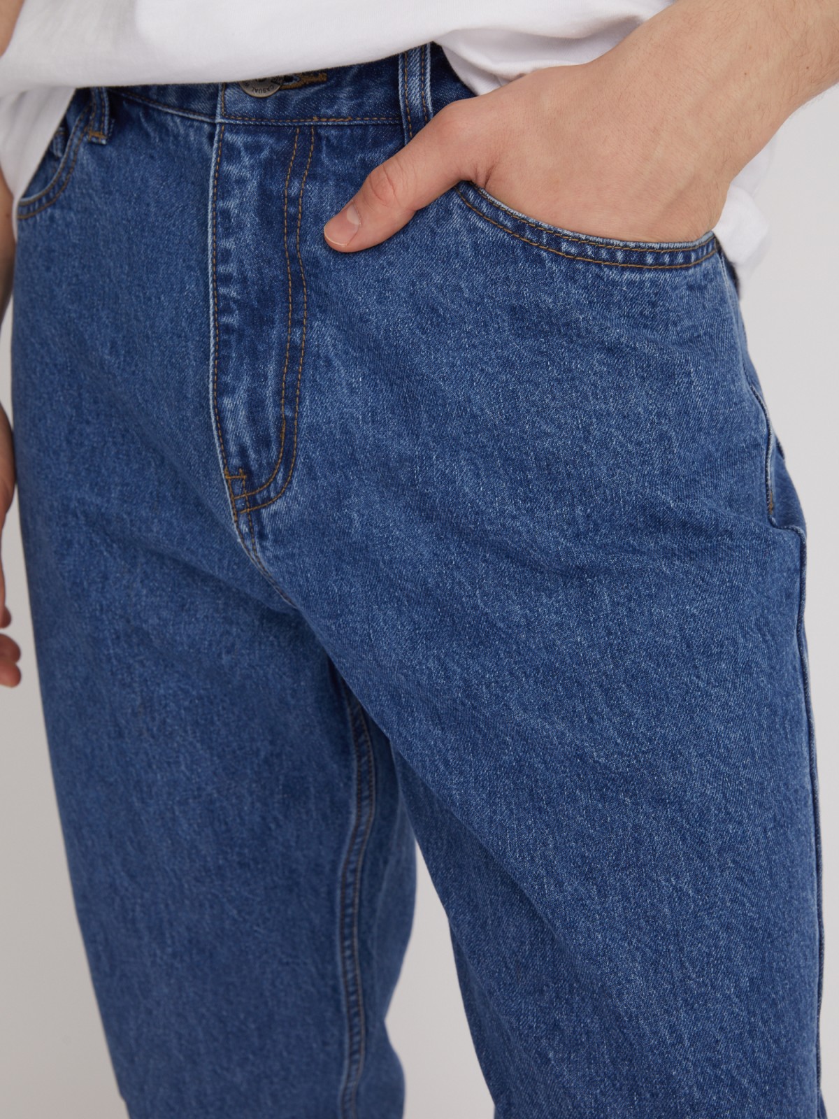Брюки джинсовые zolla 21322714S021, цвет голубой, размер 28 - фото 4