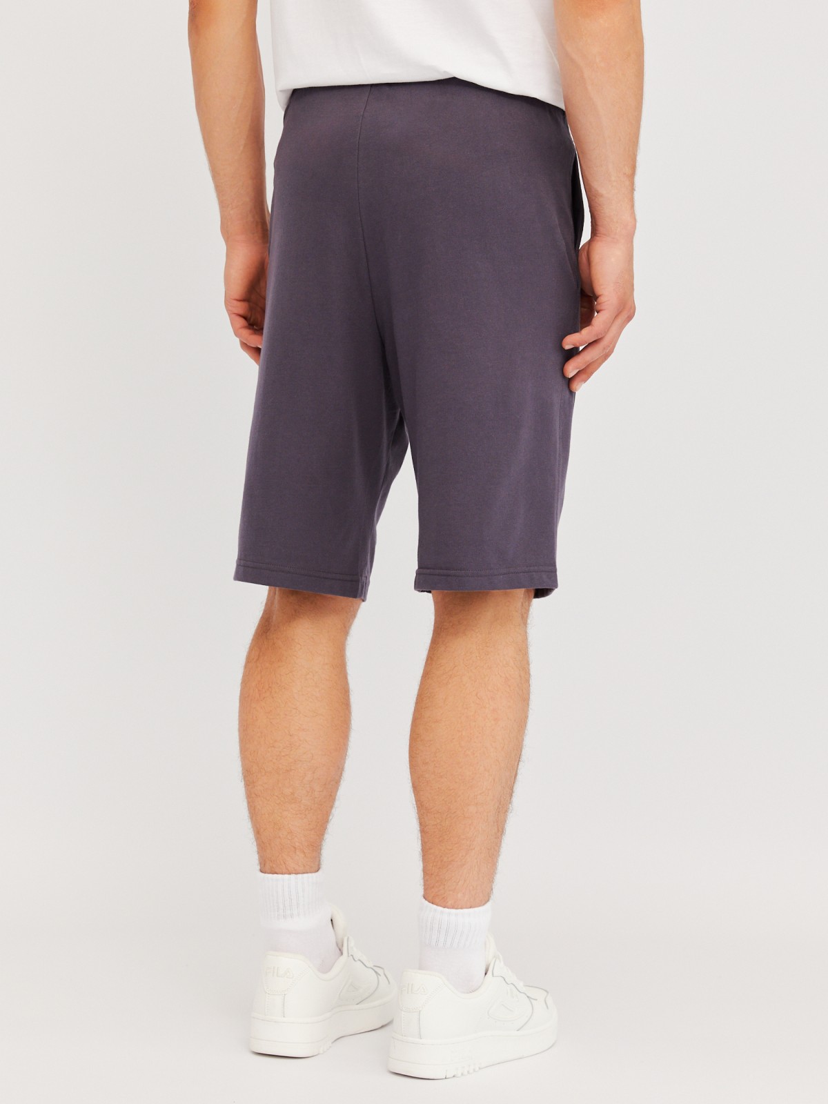 Трикотажные шорты из хлопка на резинке