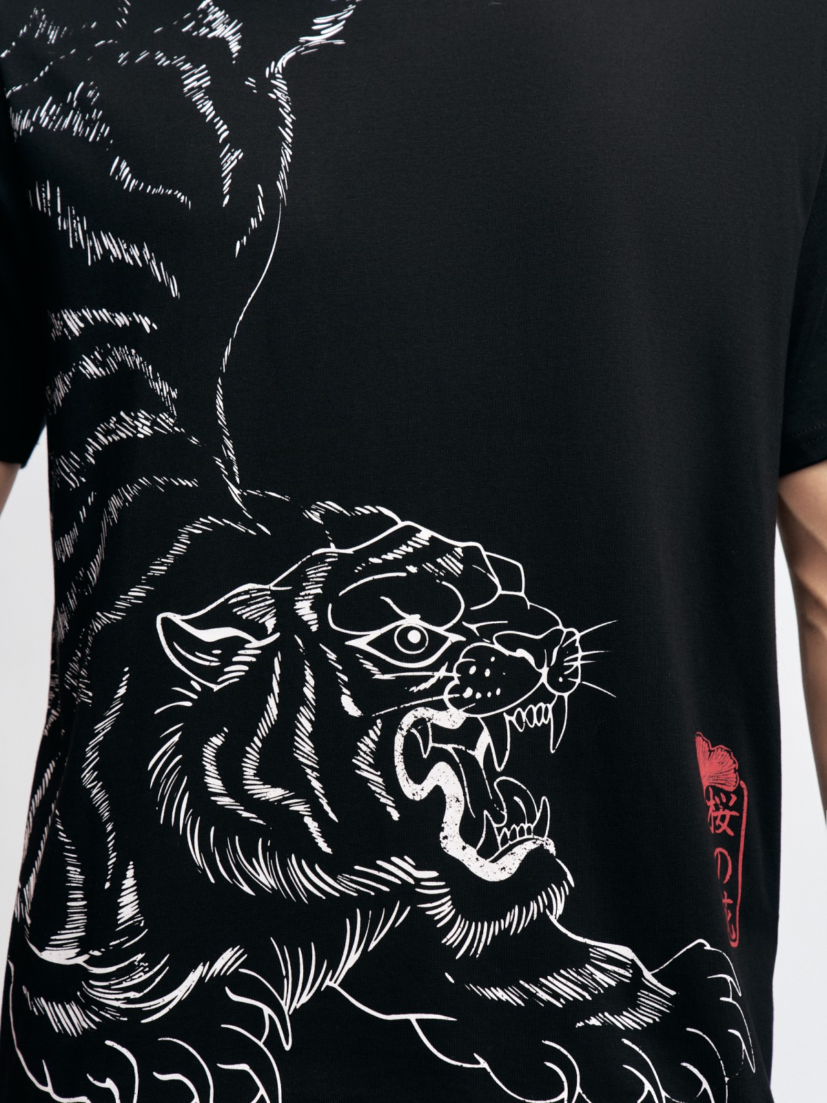 Футболка из хлопка с принтом