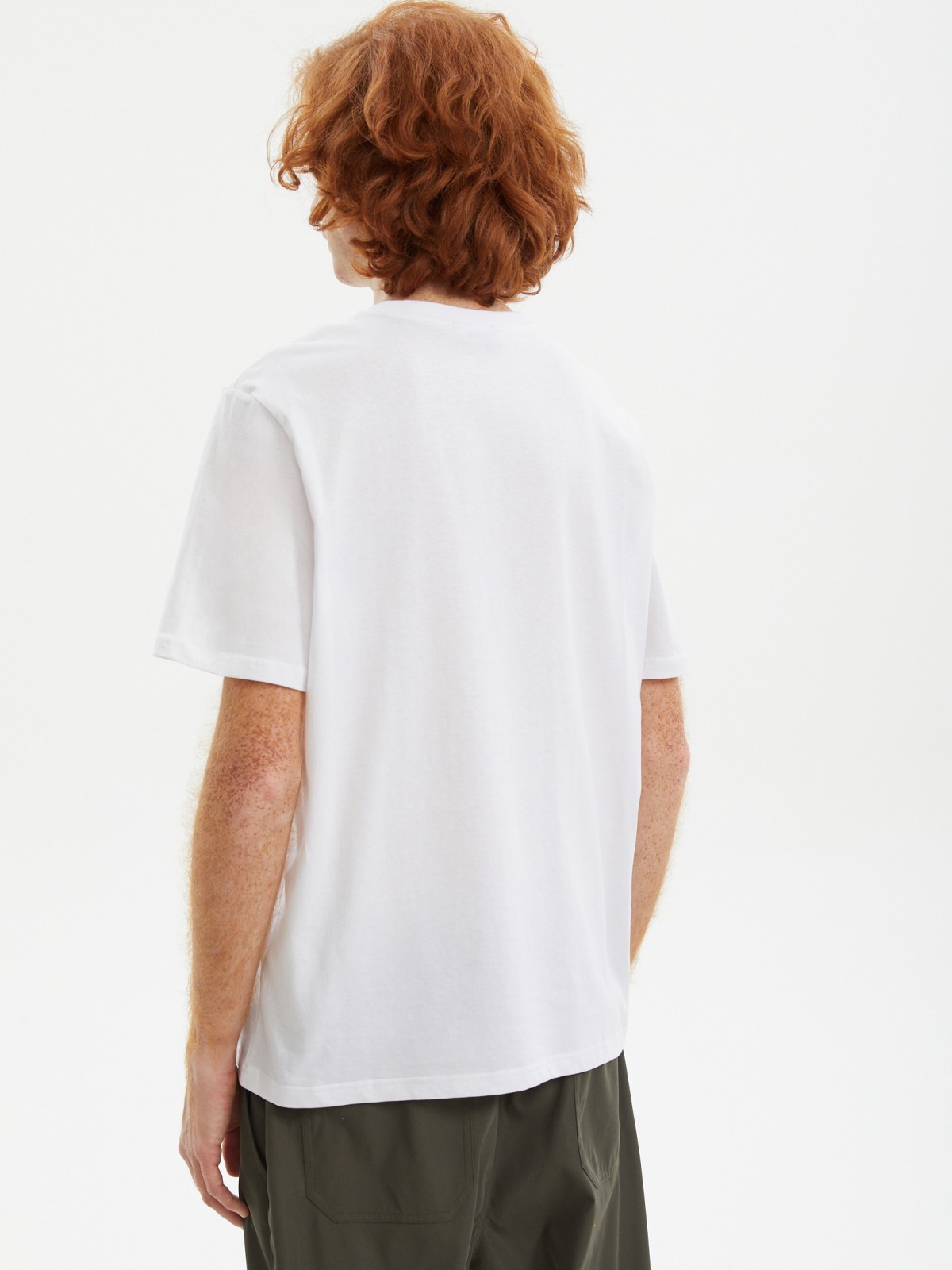 Футболка из хлопка с принтом