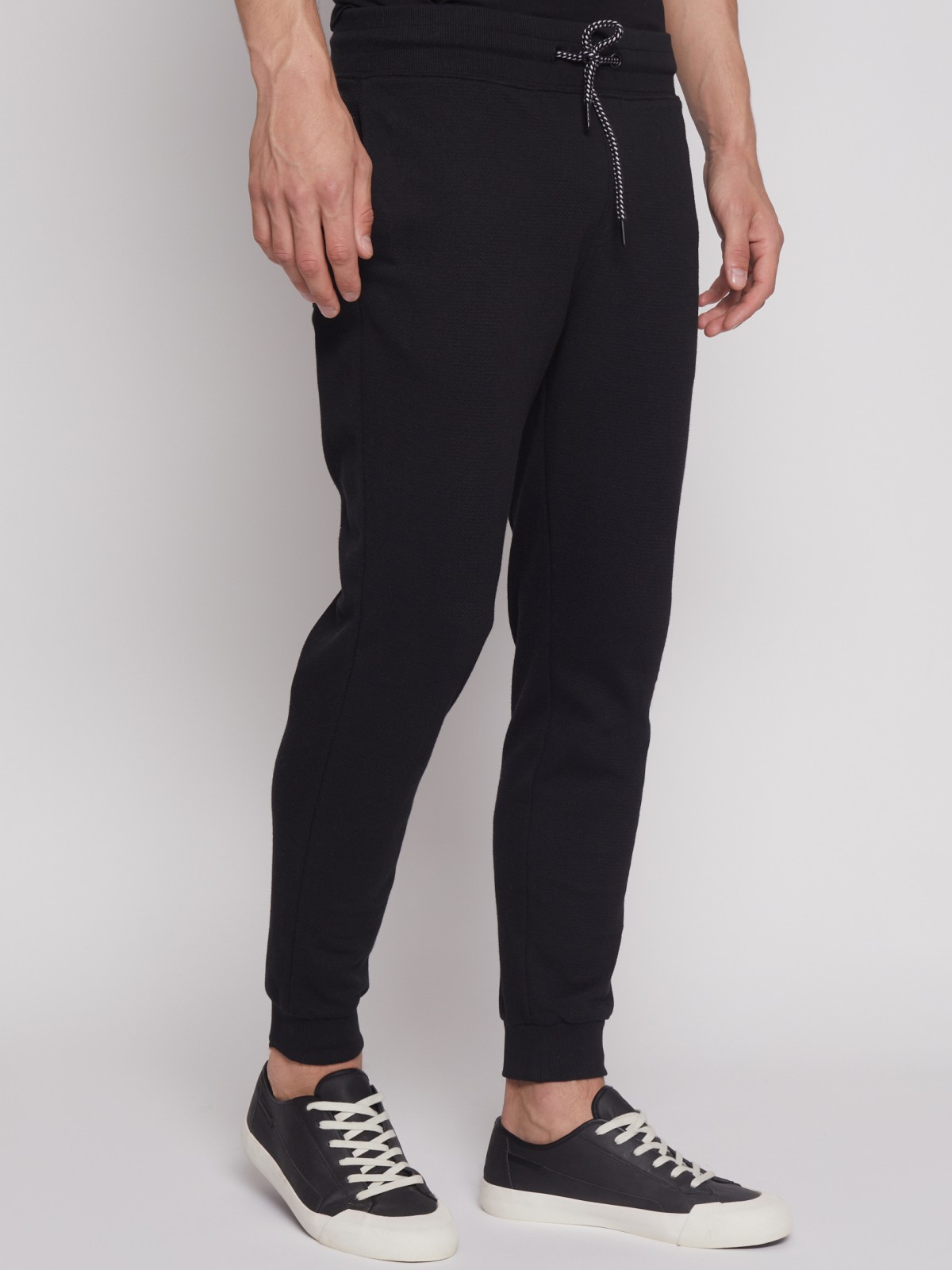 Спортивные брюки-джоггеры zolla 21231762F012, цвет черный, размер S - фото 3
