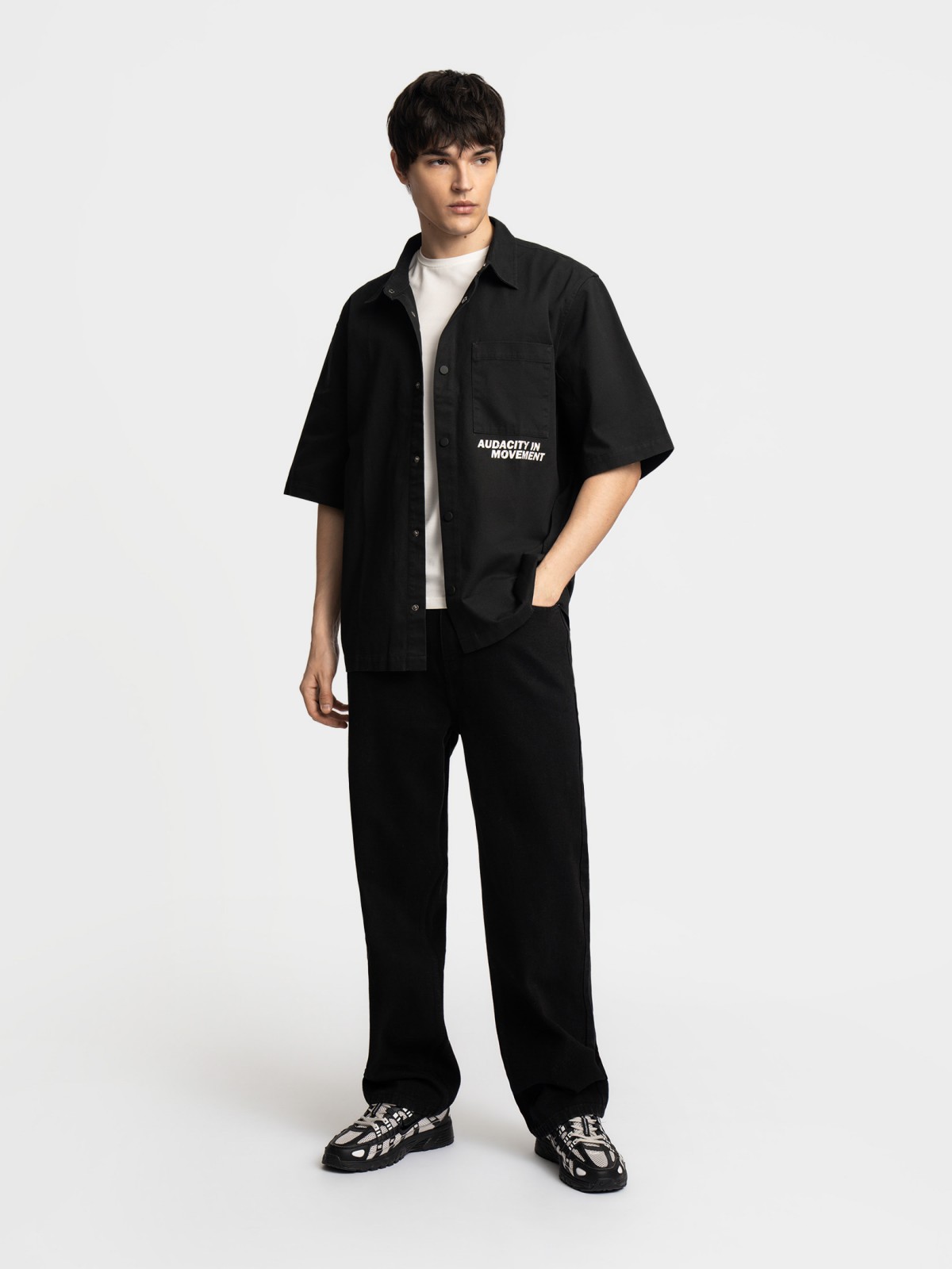 Рубашка с  короткими рукавами