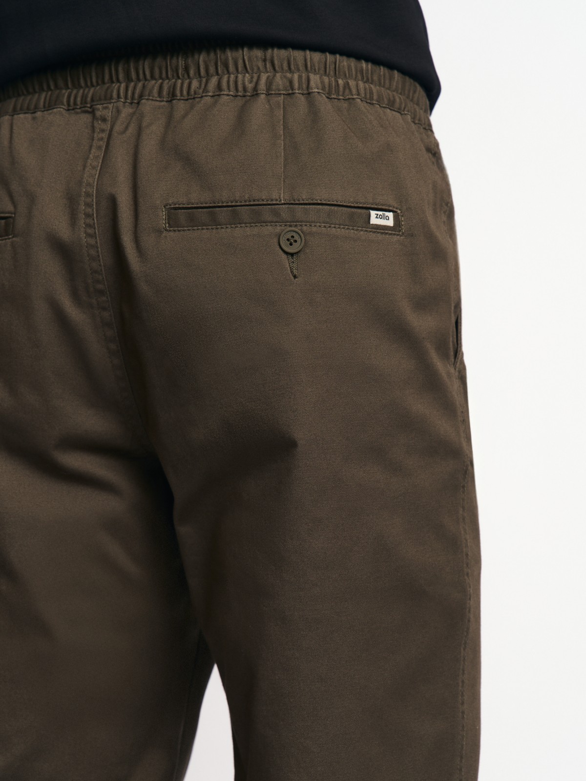 Брюки-джоггеры из хлопка на резинке