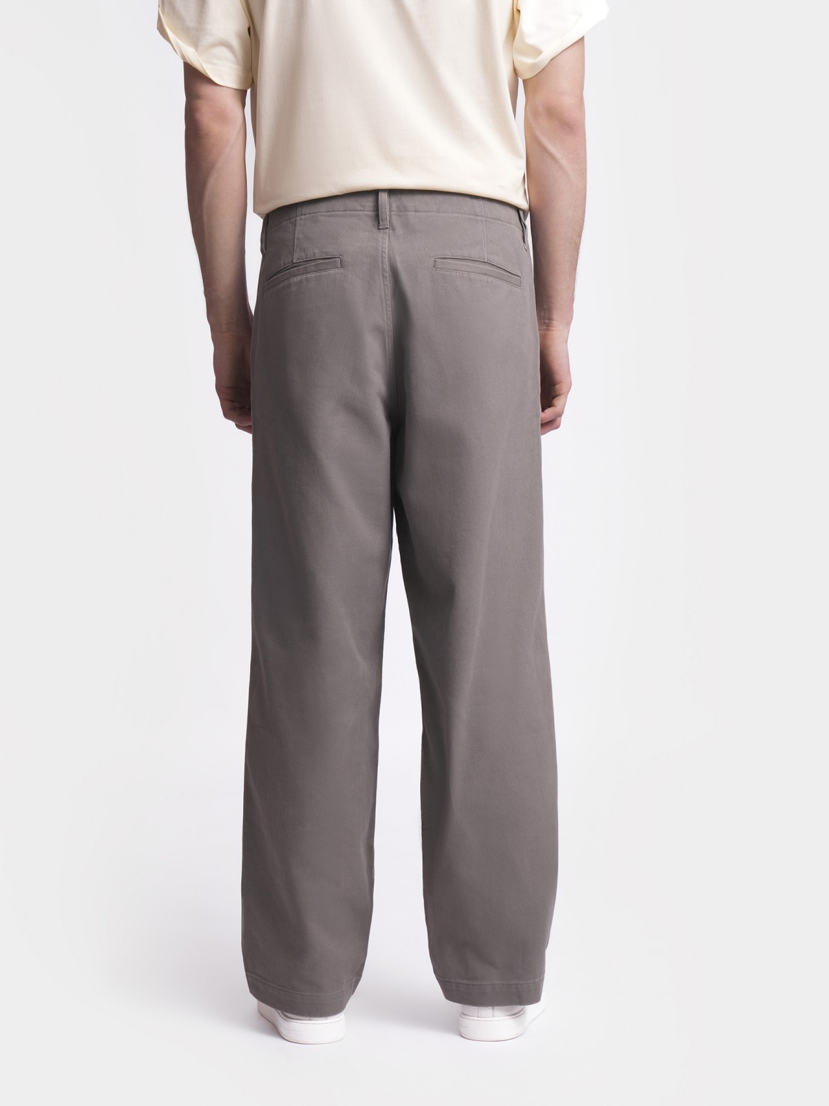 Брюки прямого силуэта из хлопка