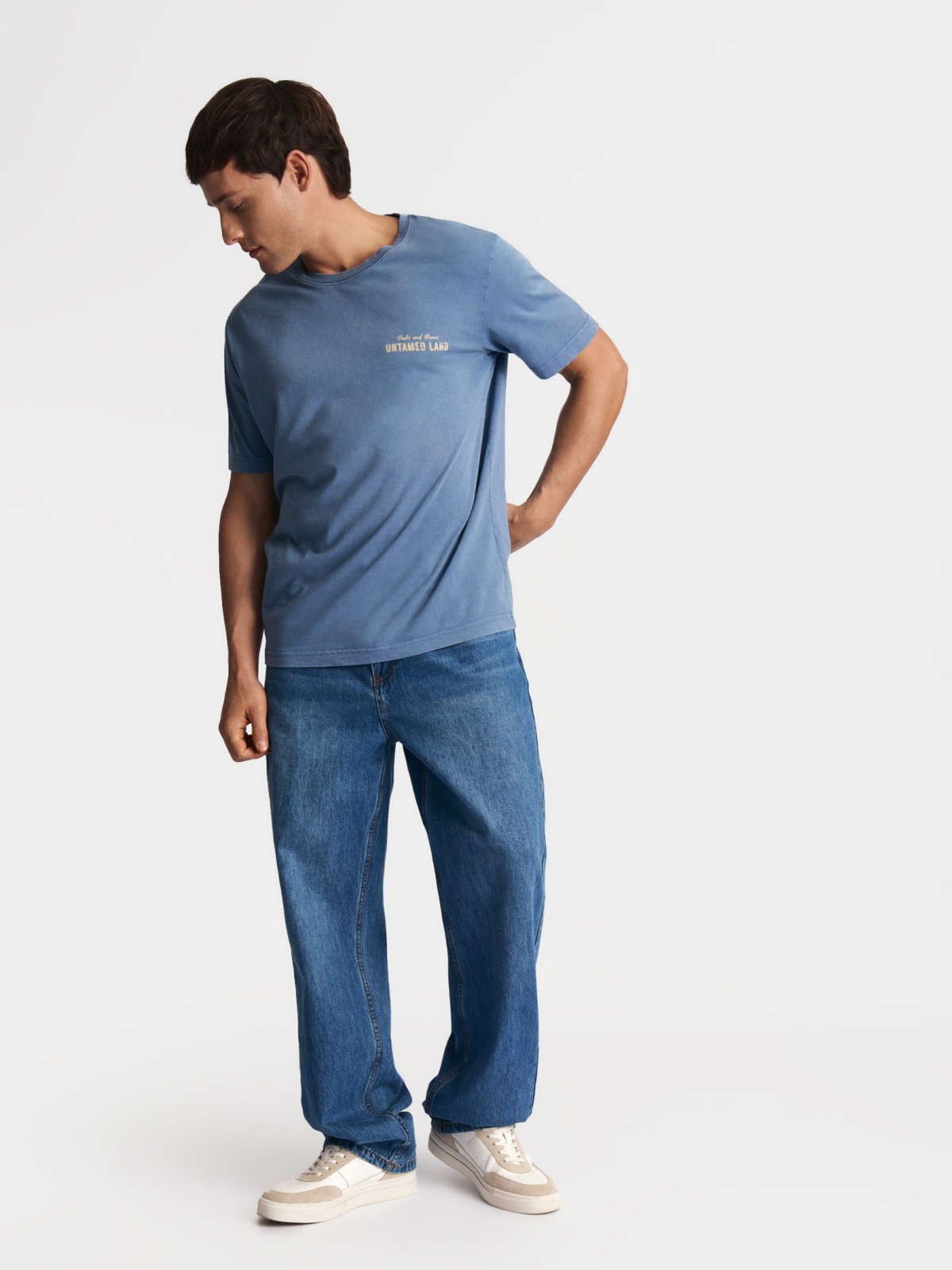 Футболка из хлопка с надписью