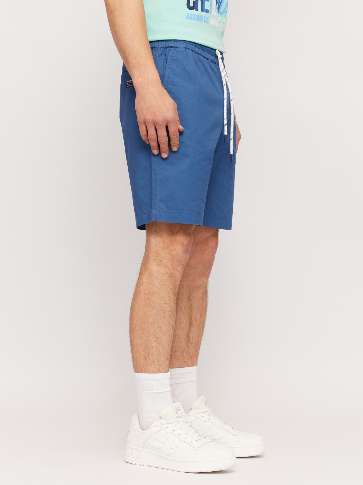 Удлинённые шорты на резинке из хлопка