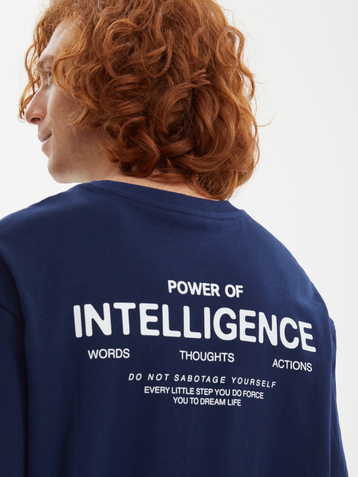 Футболка из хлопка с надписью