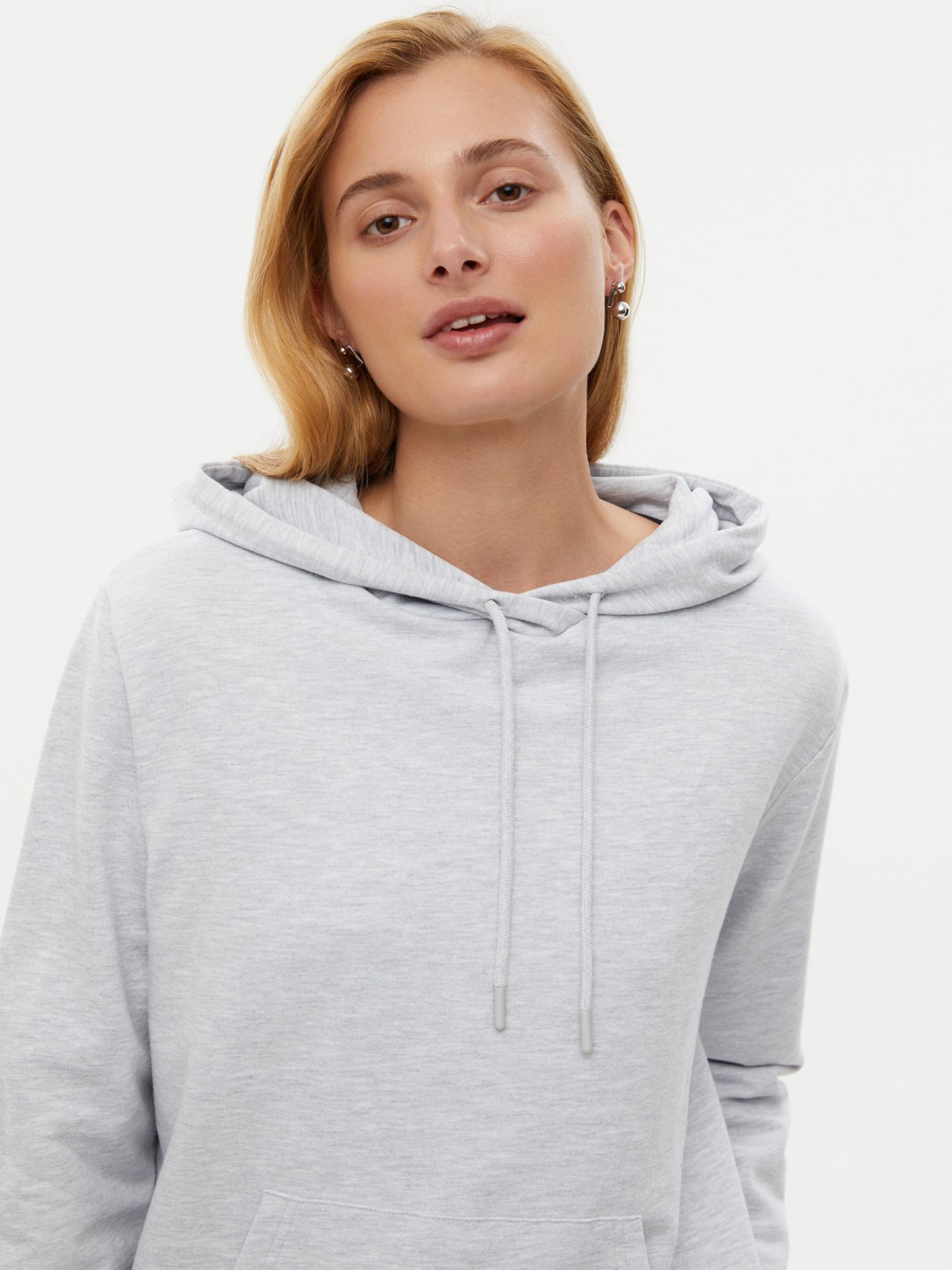 Утеплённый худи с начёсом и капюшоном