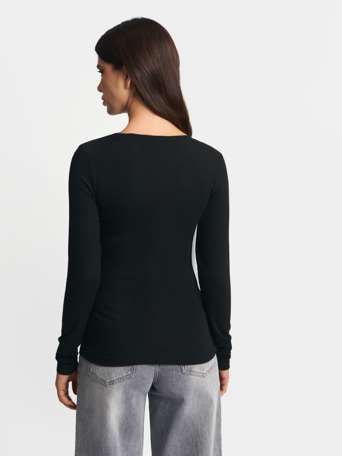 Трикотажный лонгслив из вискозы