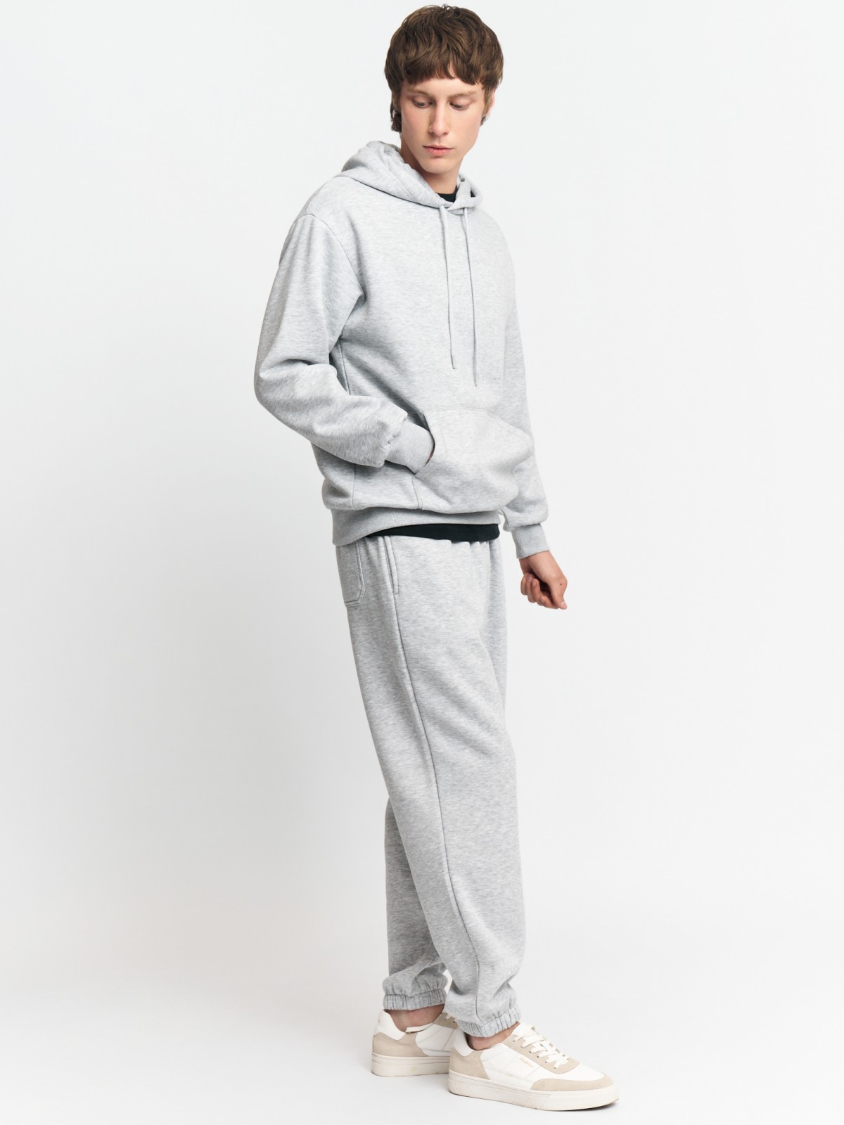 Утеплённый худи с капюшоном и начёсом