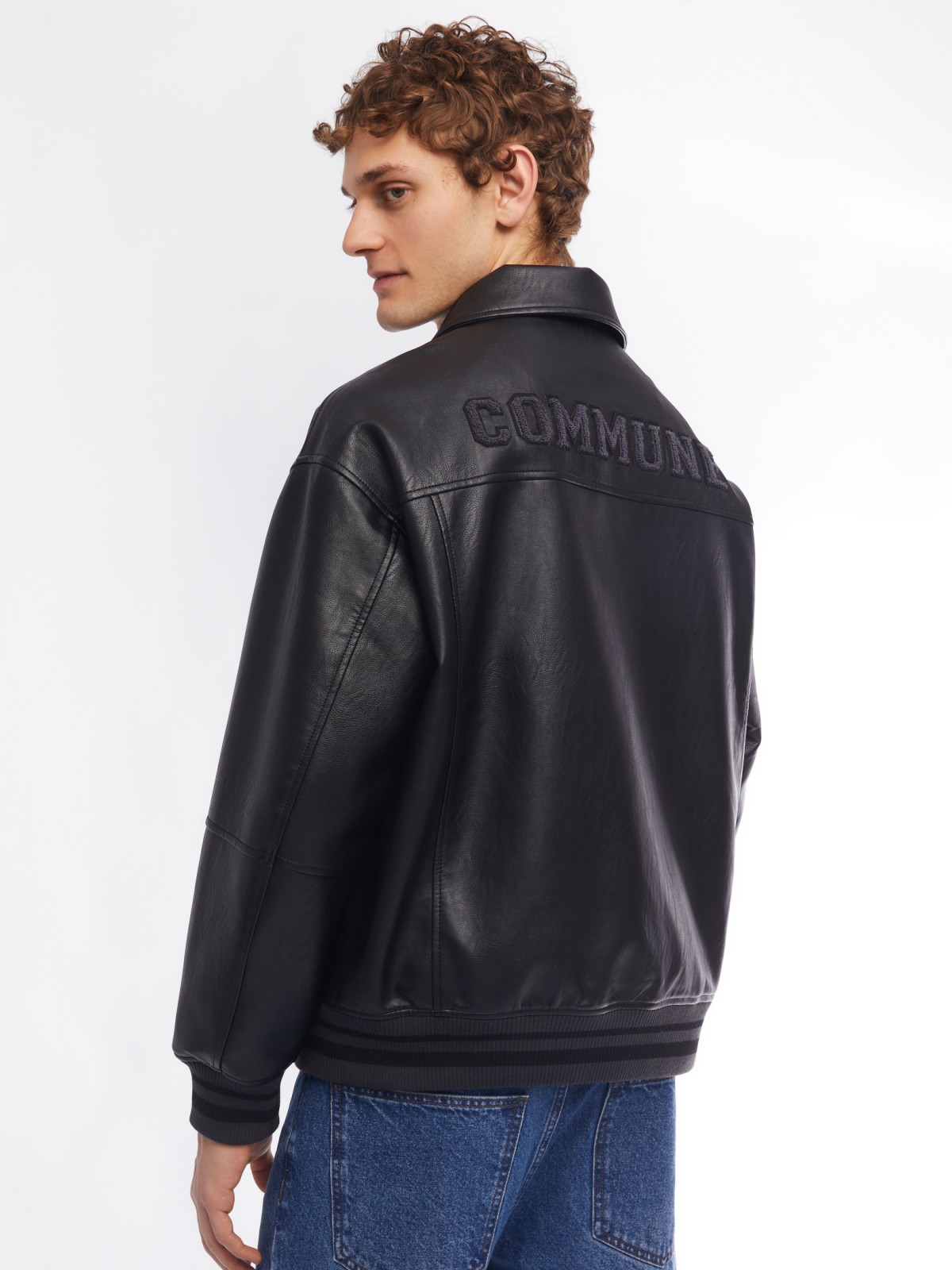 Куртка-ветровка zolla 014135602054, цвет черный, размер S - фото 6