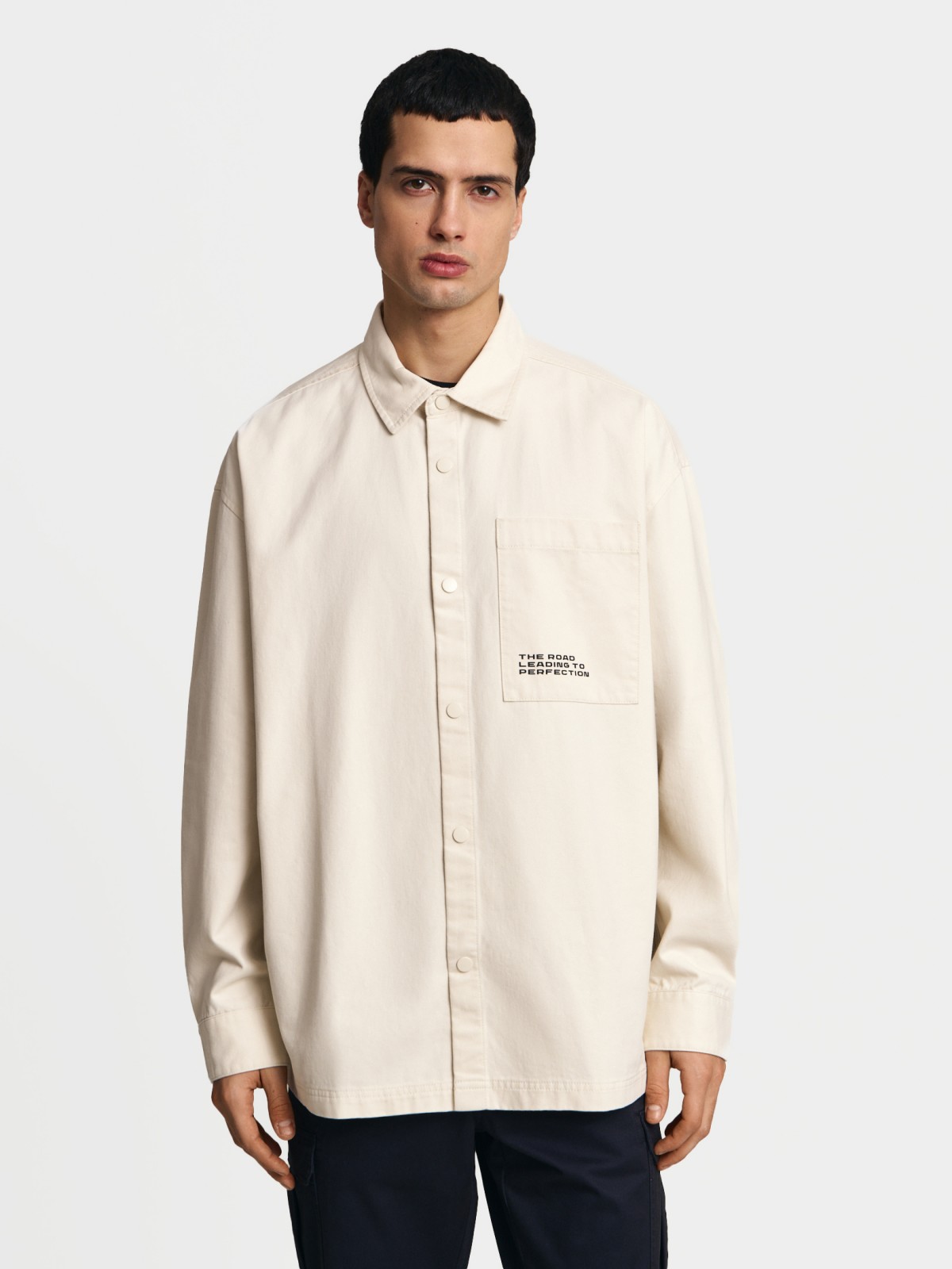 Куртка-рубашка из хлопка с принтом