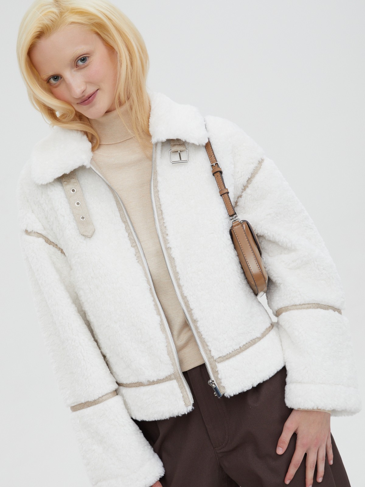 Тёплая дублёнка из экомеха