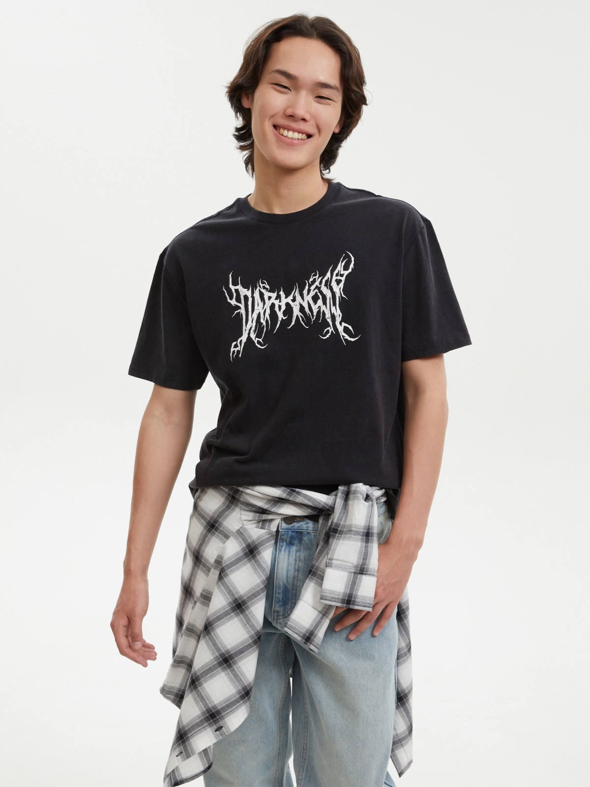 Футболка из хлопка с надписью