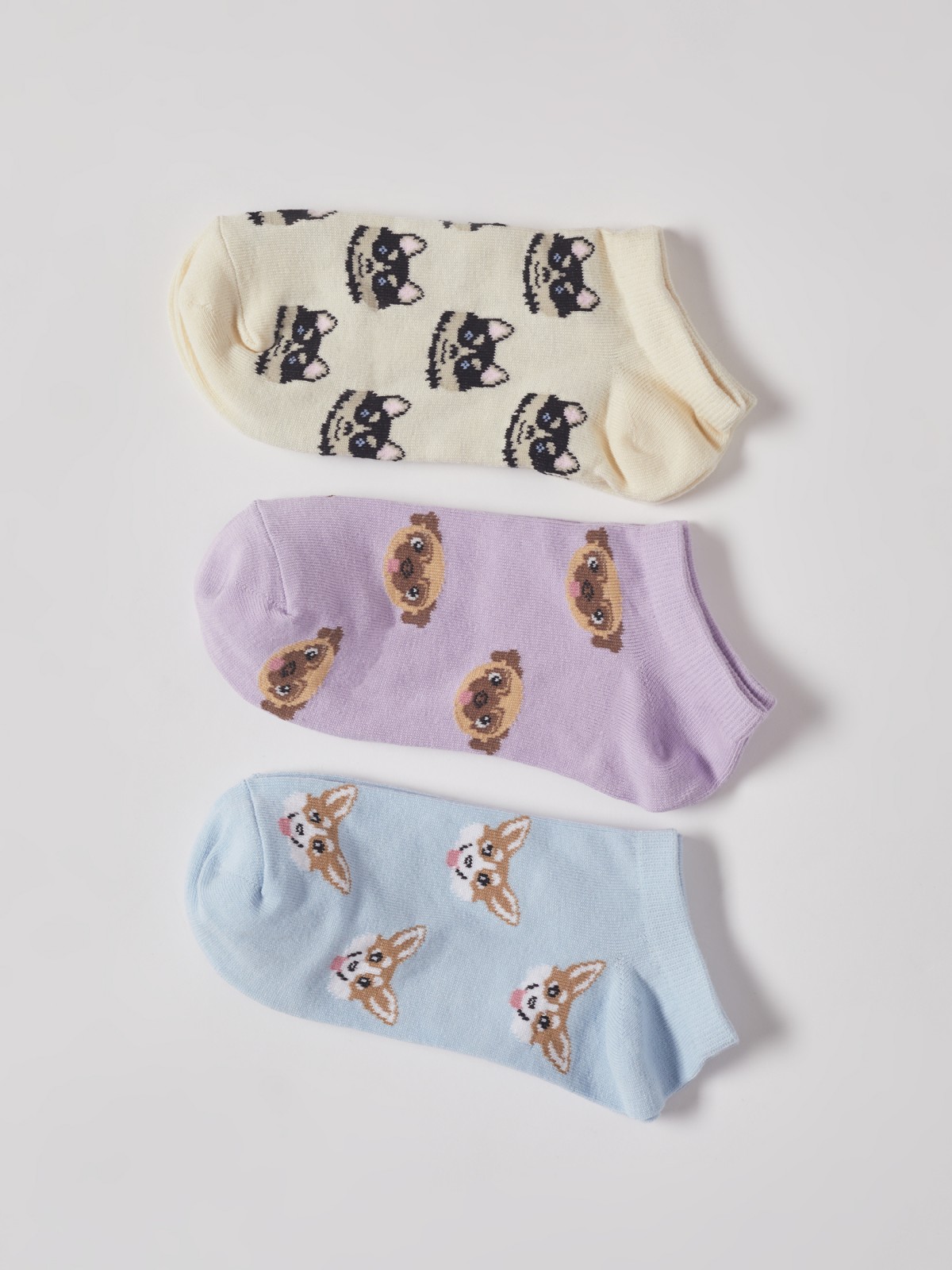 Набор коротких носков (3 пары в комплекте)