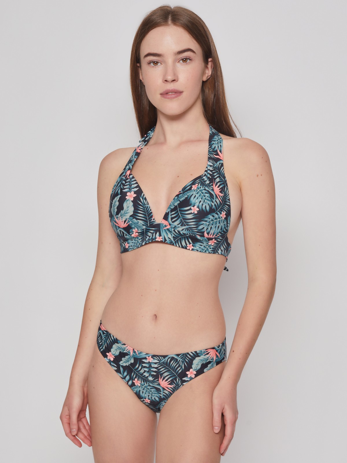 Купальные плавки с тропическим принтом