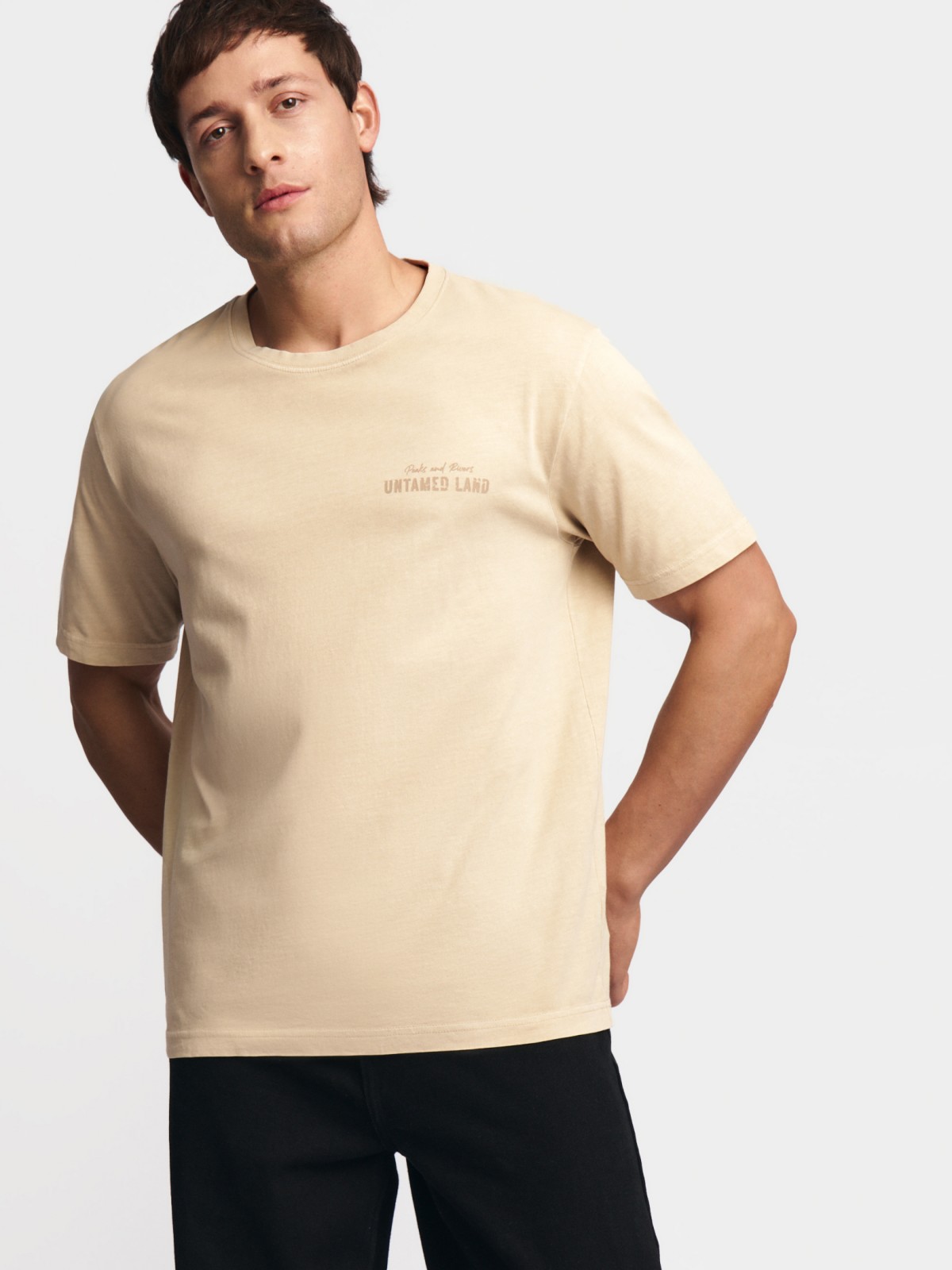 Футболка из хлопка с надписью