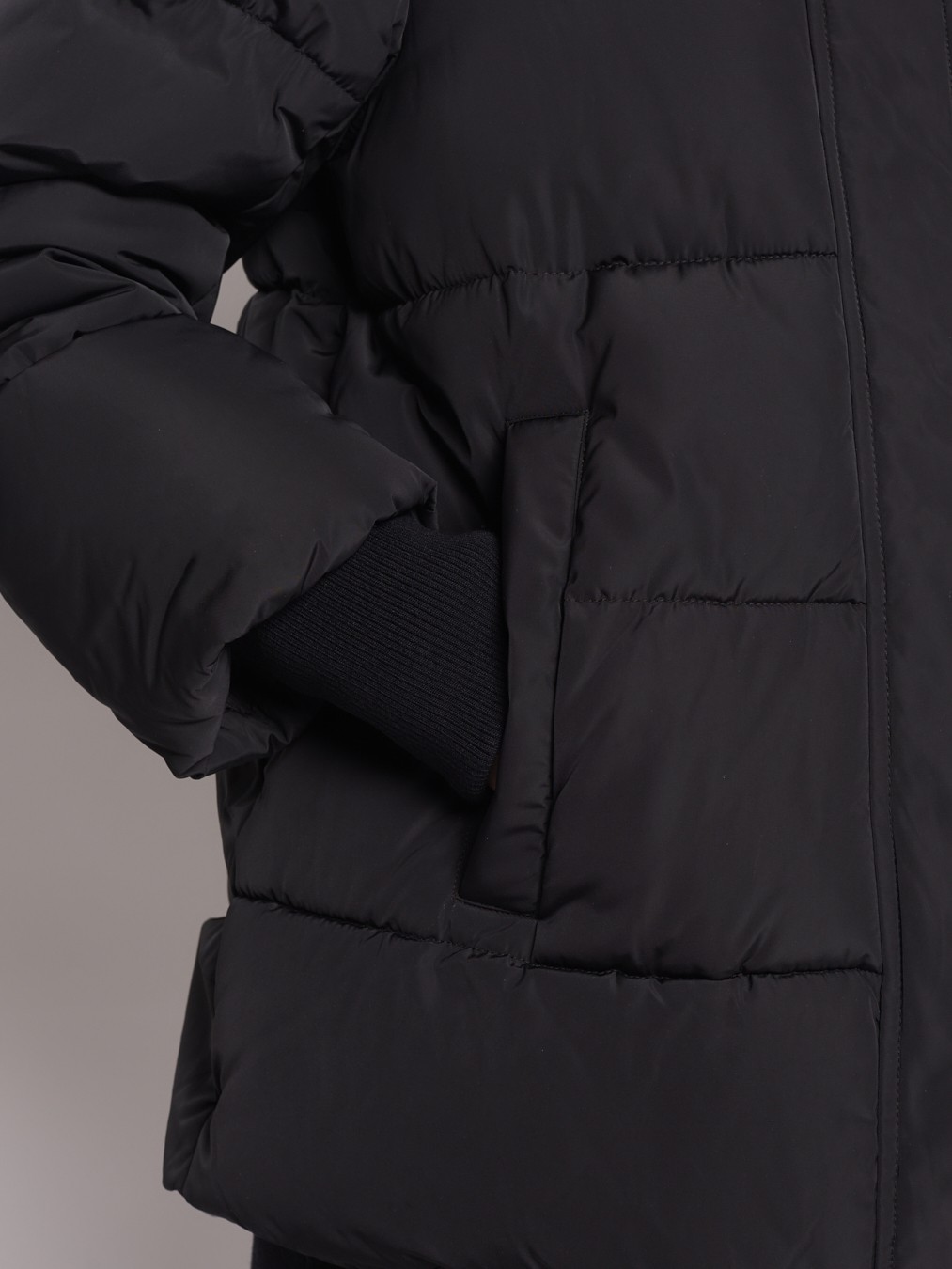 Тёплая куртка с удлинёнными манжетами zolla 022345102284, цвет черный, размер S - фото 5
