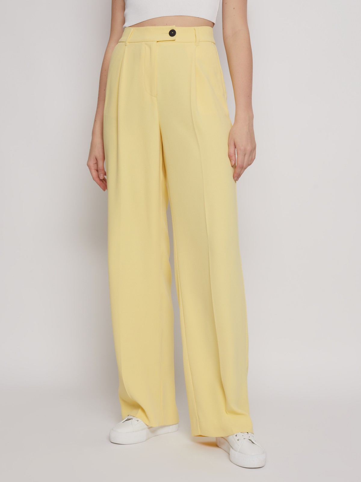 Брюки фасона Wide со стрелками