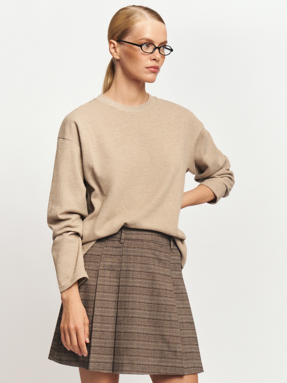 Джемпер из вязаного трикотажа