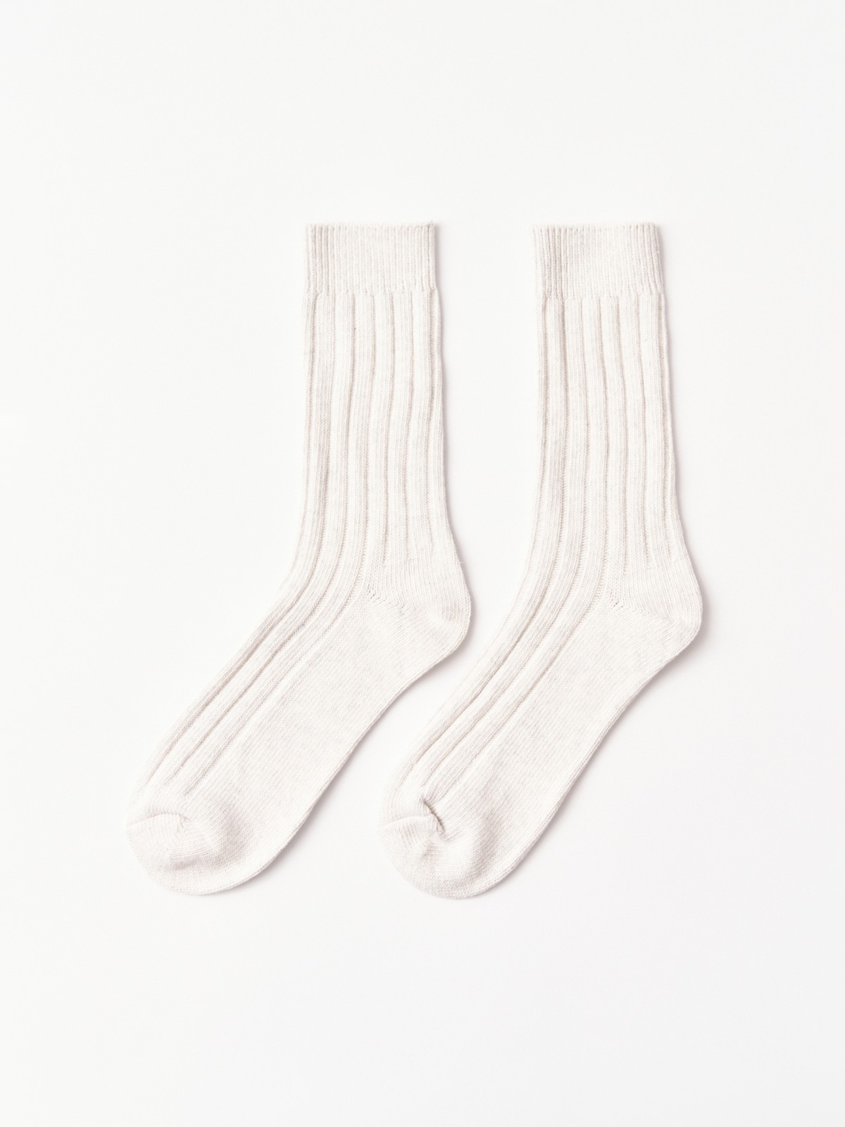 Высокие вязаные носки из хлопка